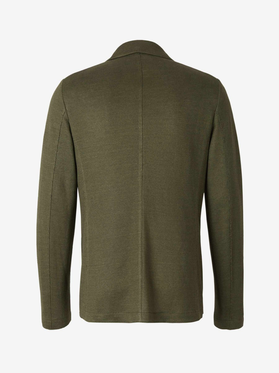 Harris Wharf Americana Punto Lino color Verde Militar sku 302-003037 02 - Foto 2