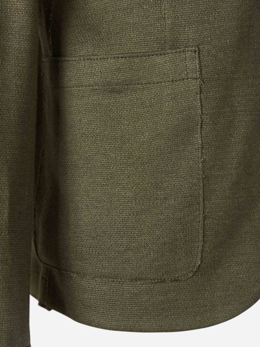 Harris Wharf Americana Punto Lino color Verde Militar sku 302-003037 02 - Foto 6