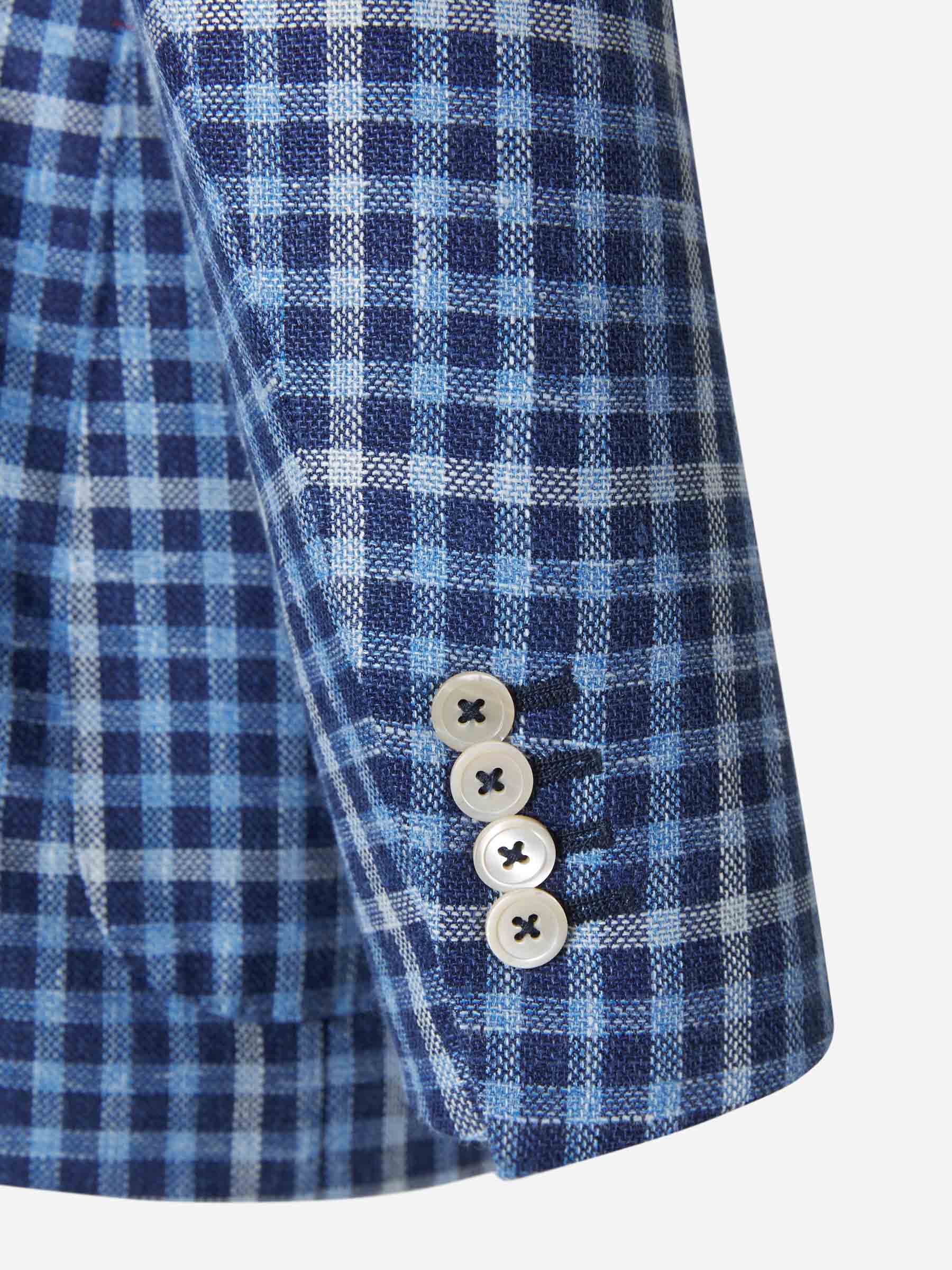 Isaia Americana Gregory Cuadros color Azul Cobalto sku 302-003131 01 - Foto 5