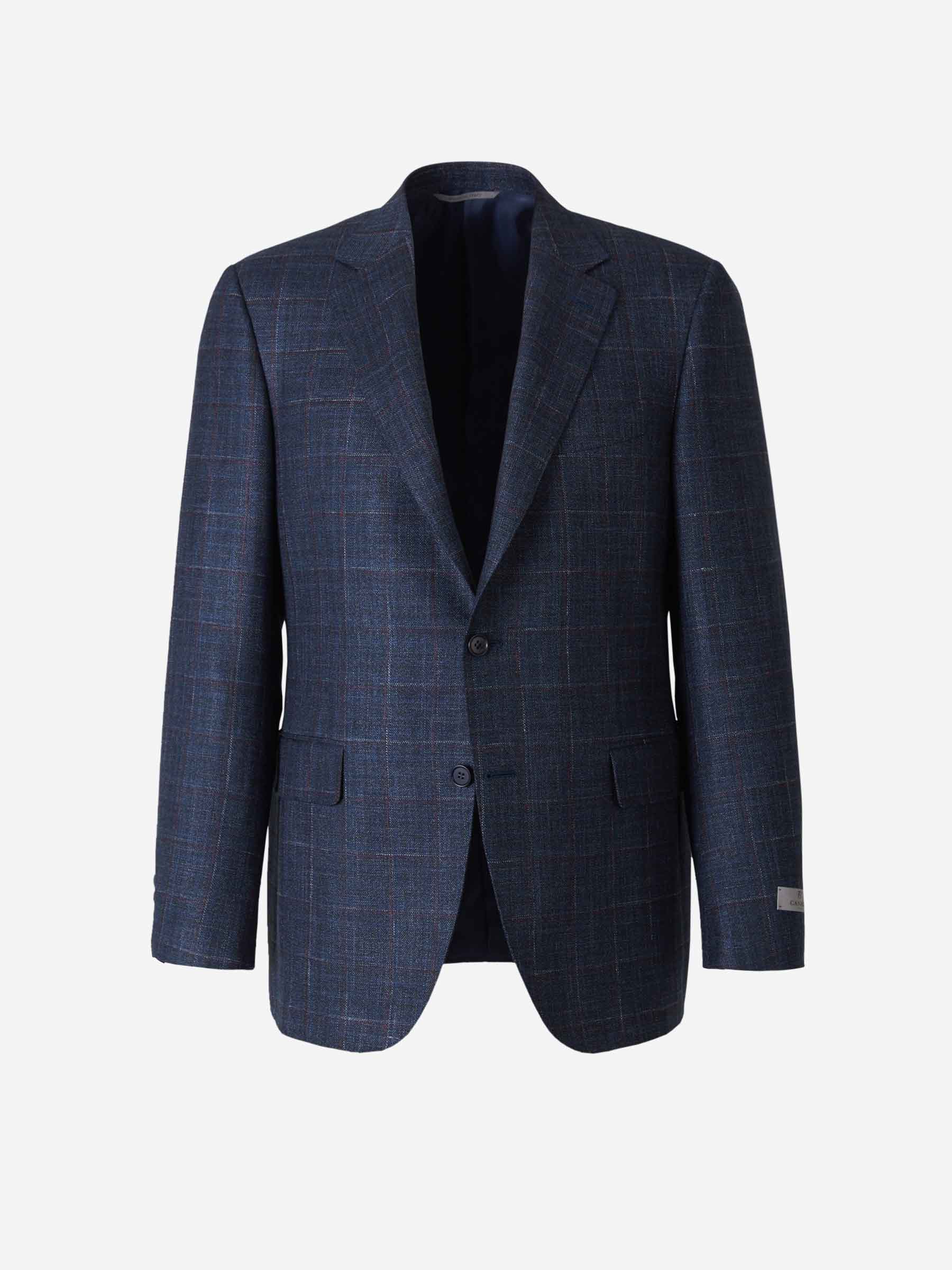 Canali Americana Motivo Cuadros color Azul Noche sku 302-003161 02 - Foto 1