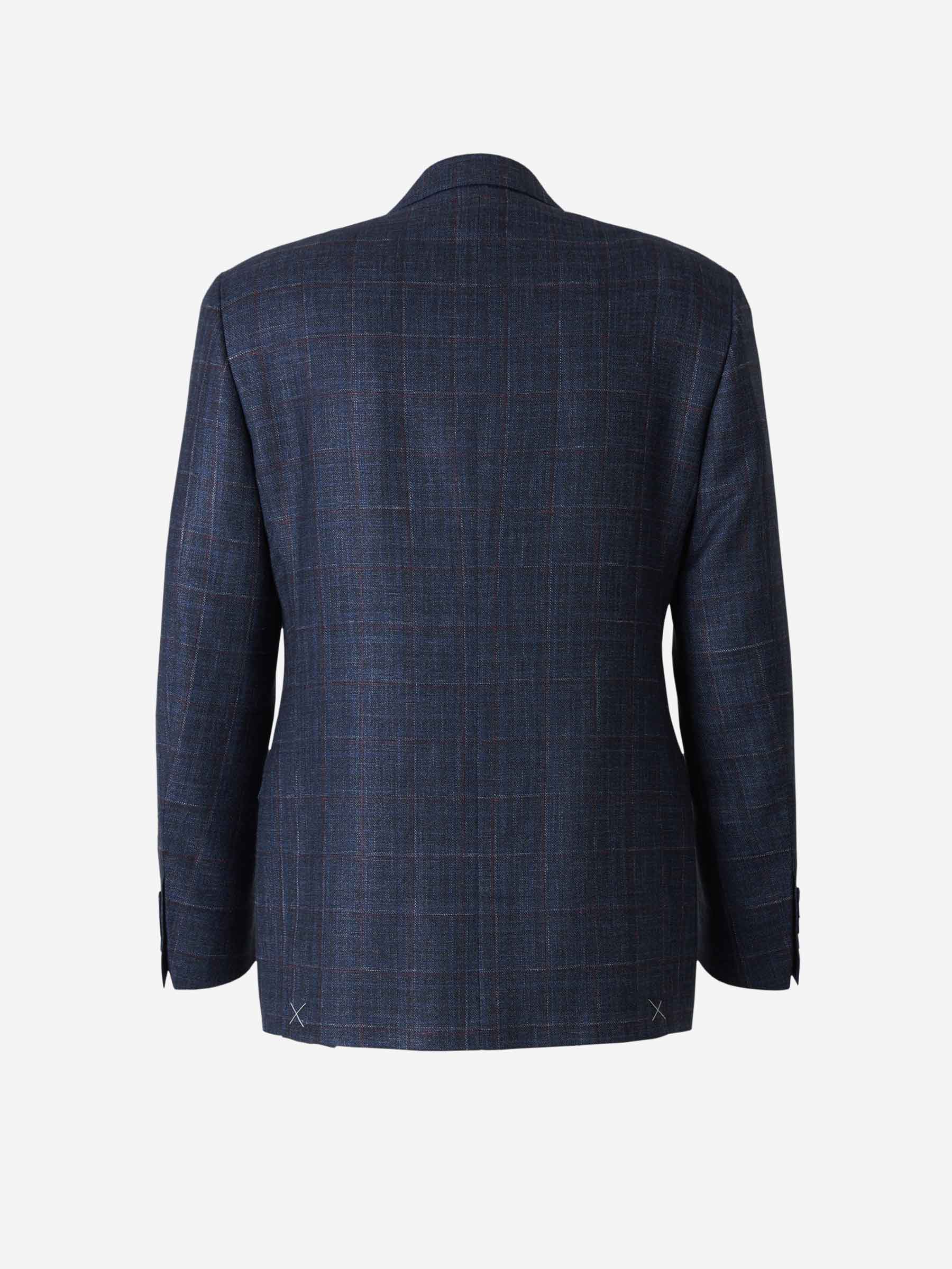 Canali Americana Motivo Cuadros color Azul Noche sku 302-003161 02 - Foto 2