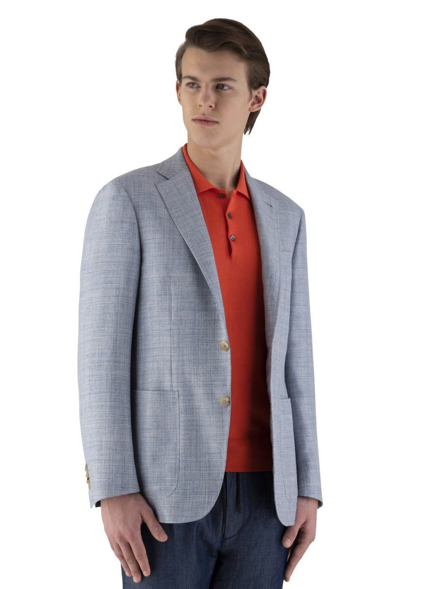 Canali Americana Lino Lana color Azul Cielo sku 302-003163 01 - Foto 6