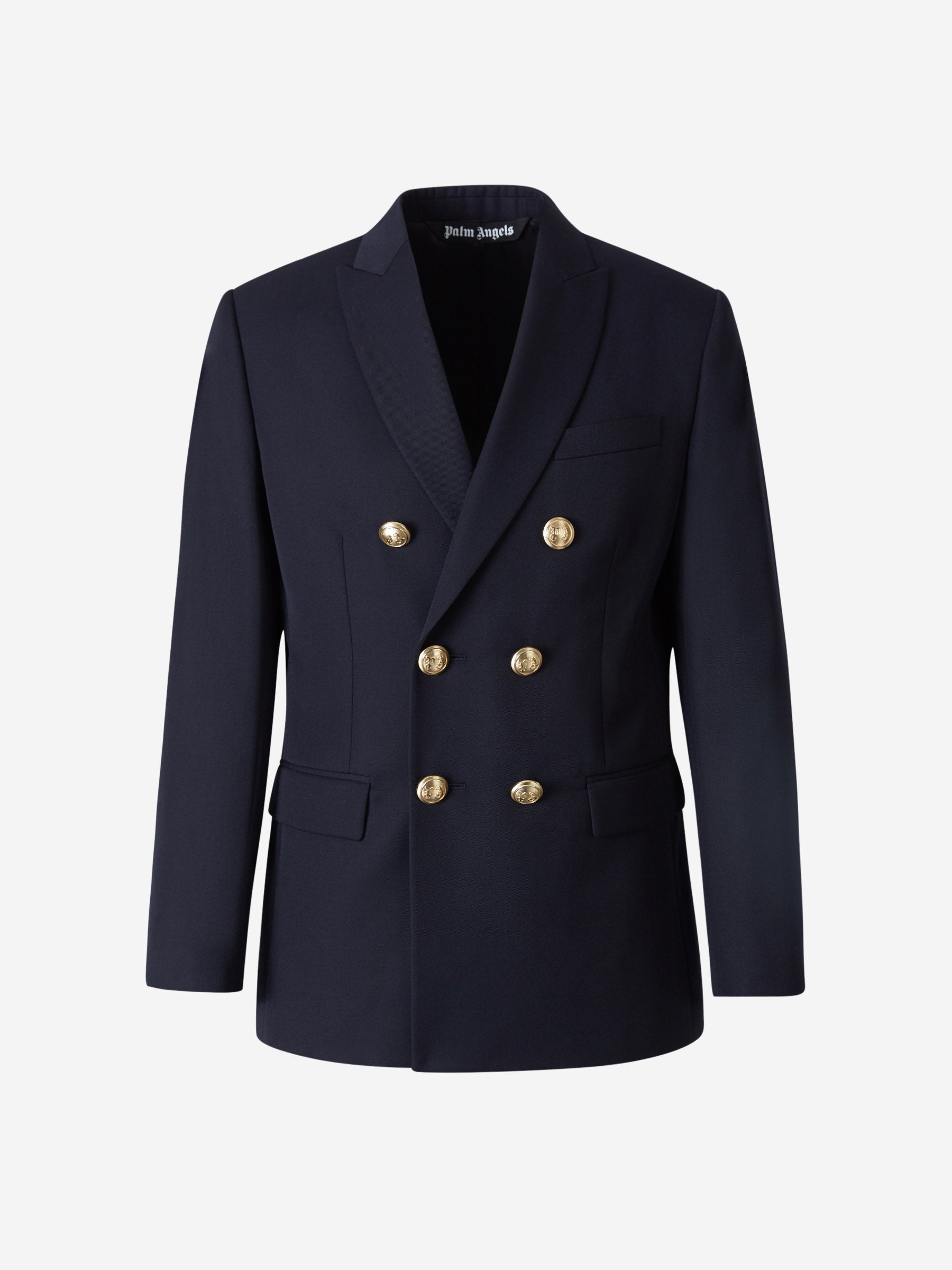 Palm Angels Americana Cruzada Lana color Negro sku 302-003175 01 - Foto 1