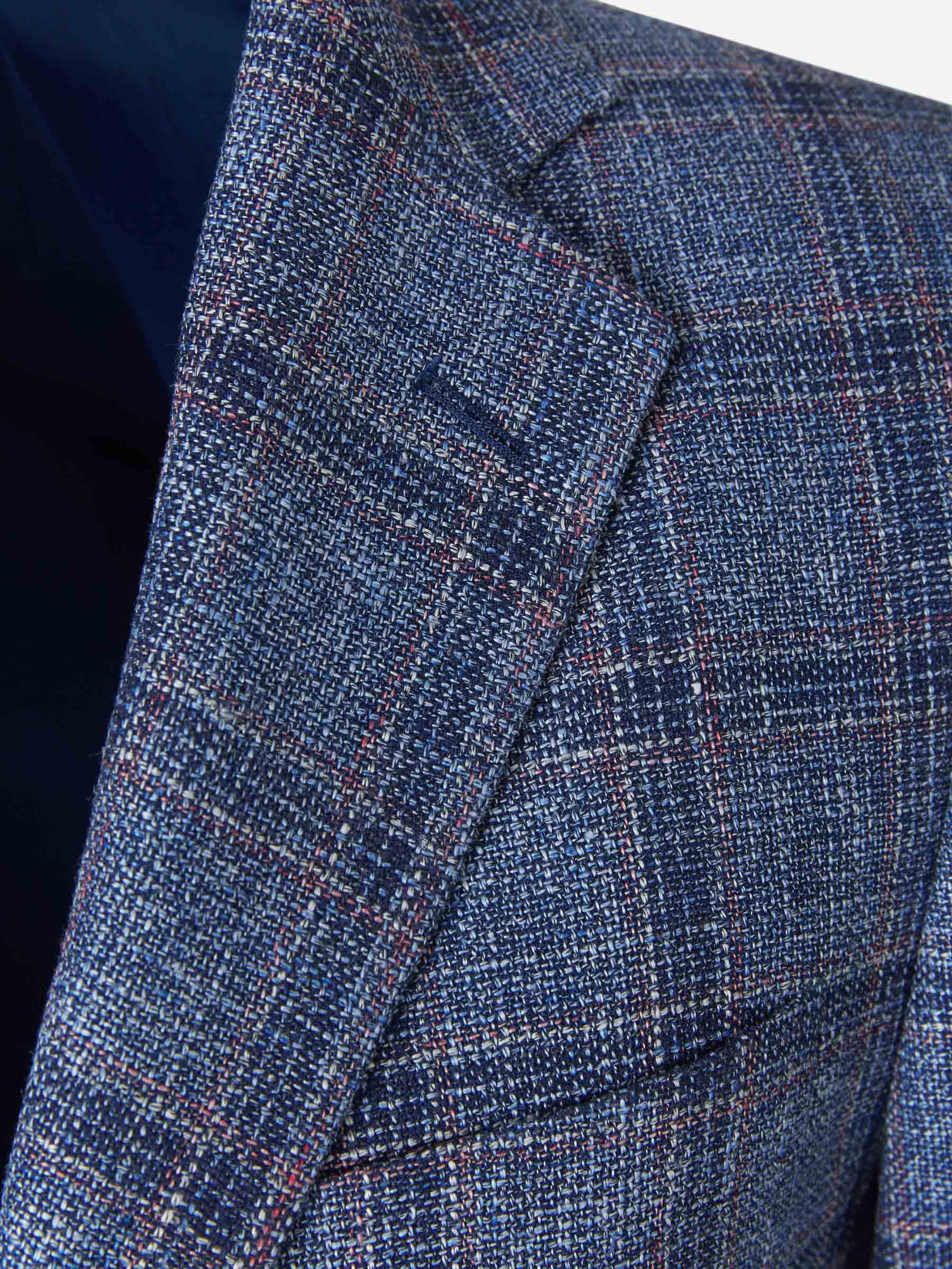 Santa Eulalia Americana Motivo Cuadros color Azul Cobalto sku 302-003176 01 - Foto 3