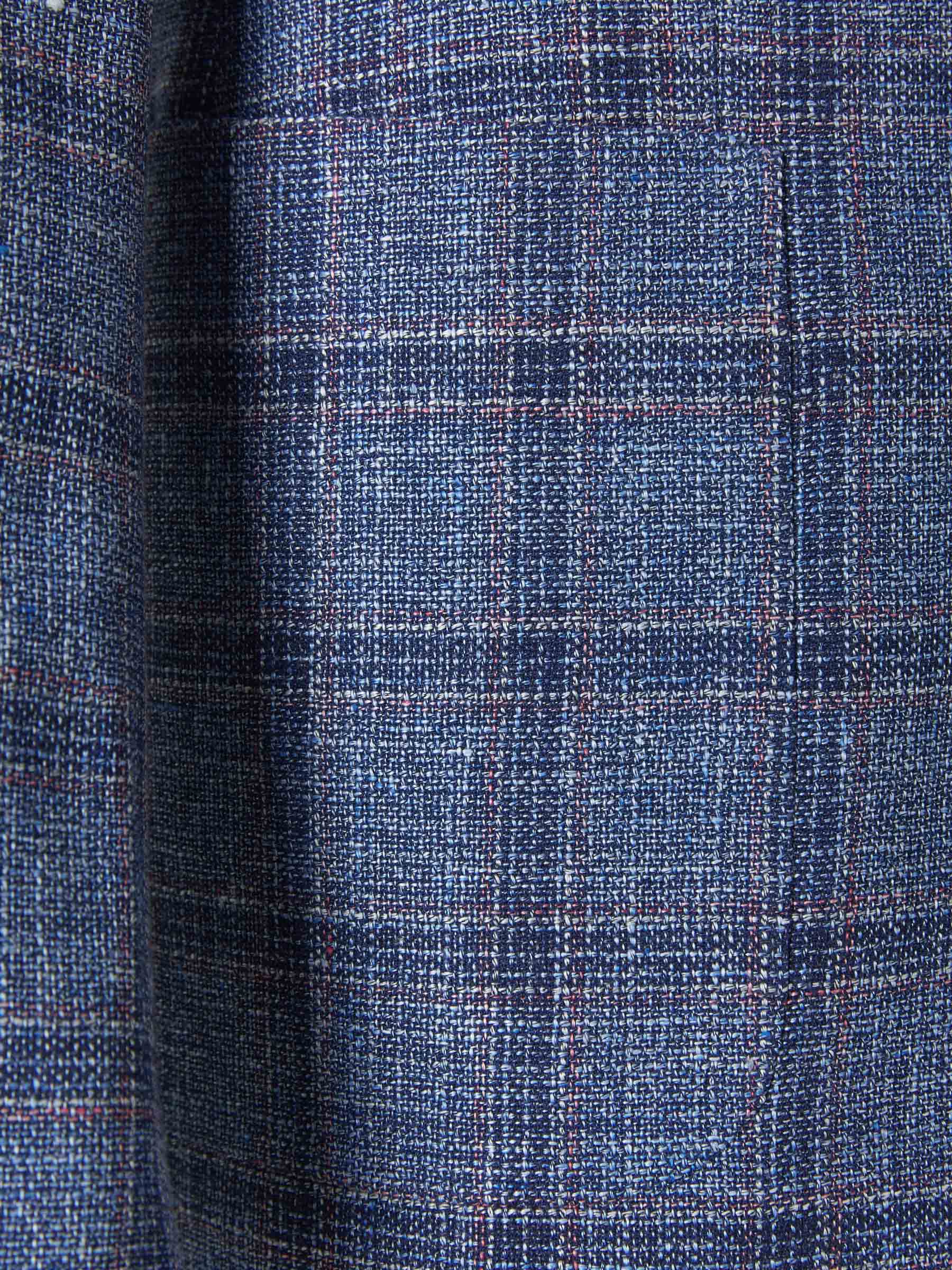 Santa Eulalia Americana Motivo Cuadros color Azul Cobalto sku 302-003176 01 - Foto 4