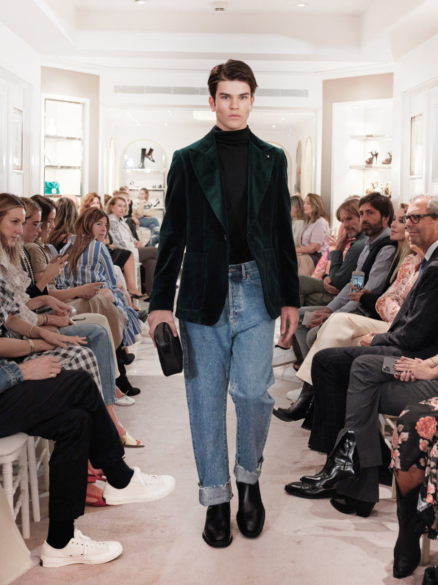 Lardini Americana Terciopelo Algodón color Verde Oscuro sku 302-003202 01 - Foto 6