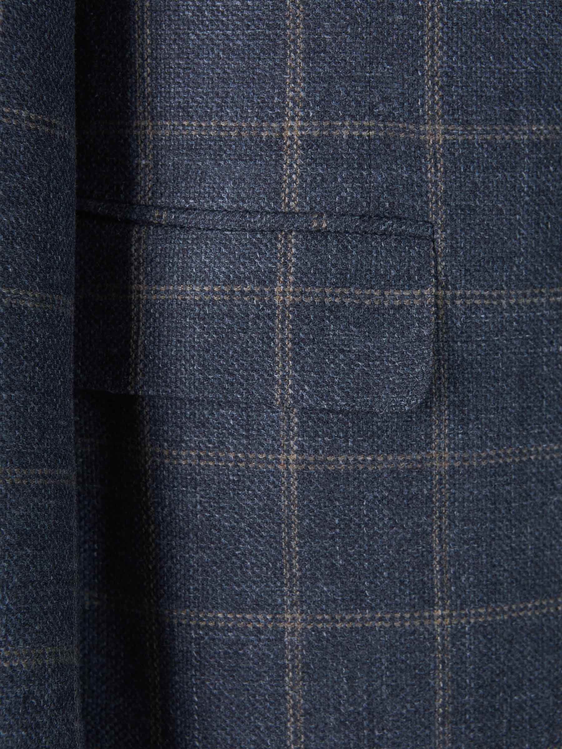 Canali Americana Motivo Cuadros color Gris Carbón sku 302-003247 01 - Foto 4