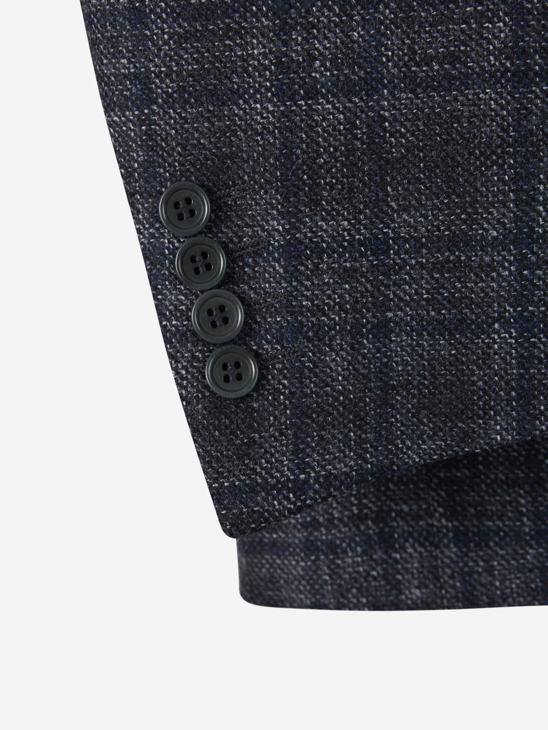 Canali Americana Motivo Cuadros Lana color Gris Oscuro sku 302-003250 01 - Foto 5