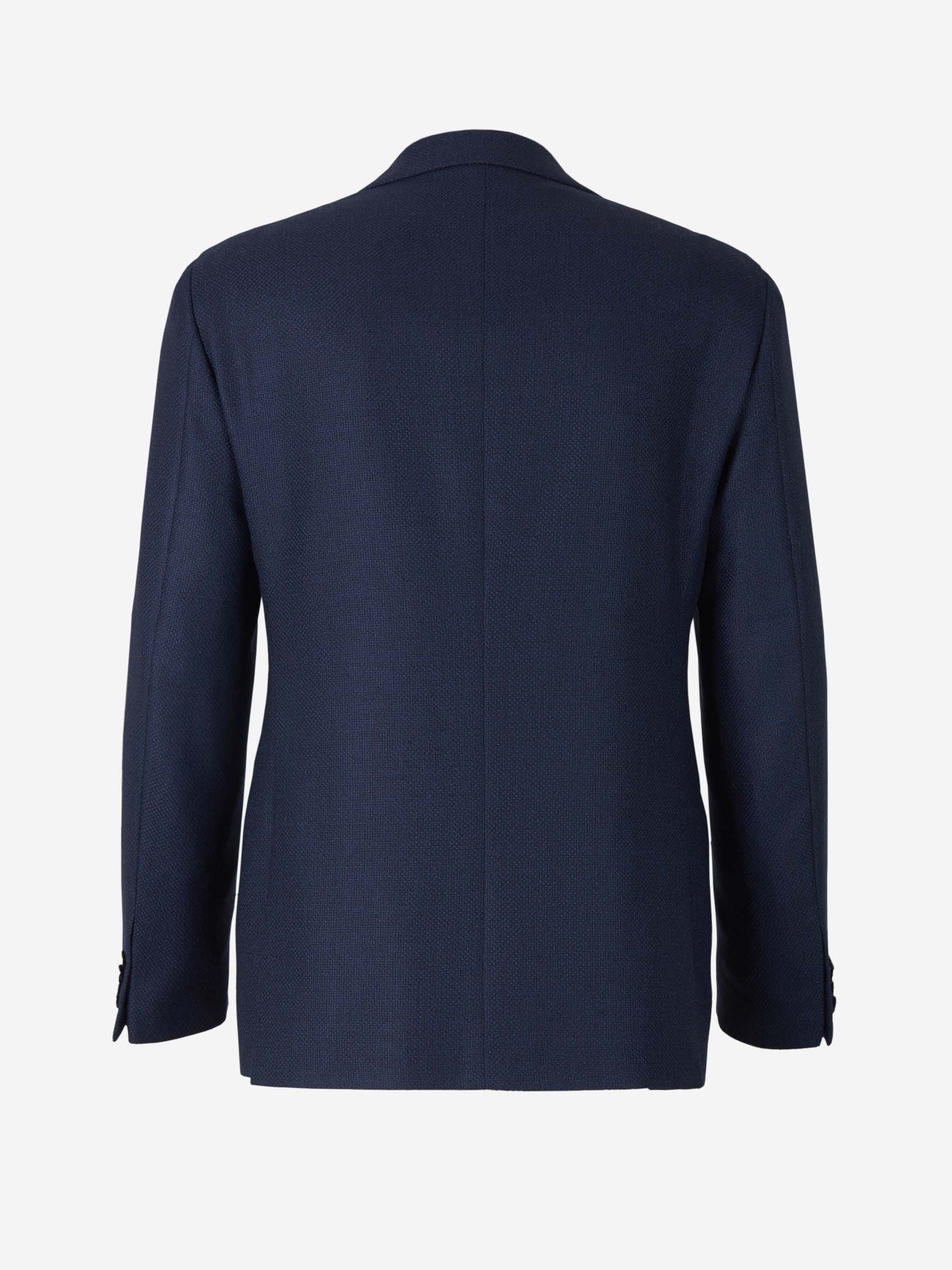 Scabal Americana Texturizada Lana color Azul Noche sku 302-003256 01 - Foto 2