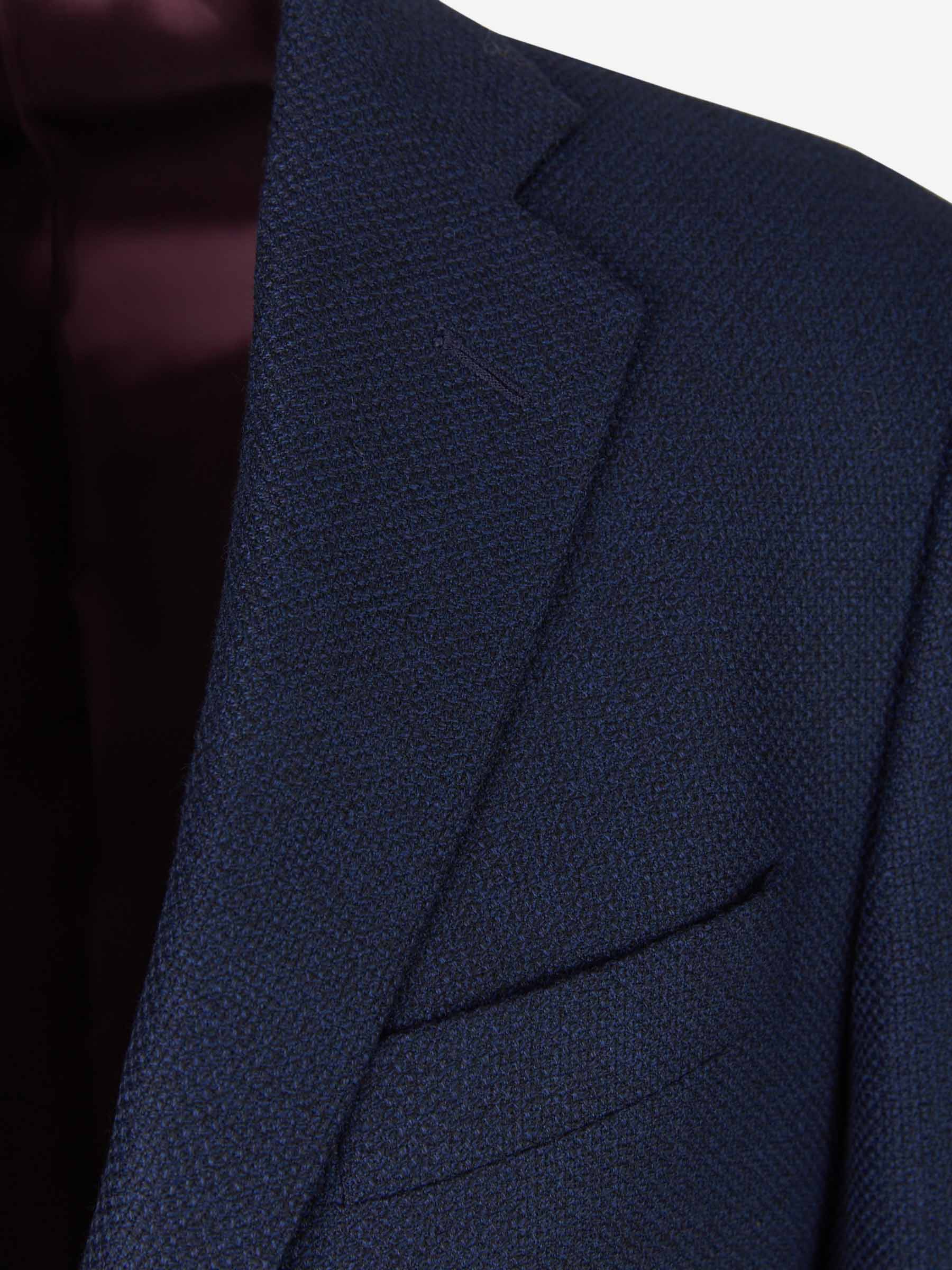 Scabal Americana Texturizada Lana color Azul Noche sku 302-003256 01 - Foto 3