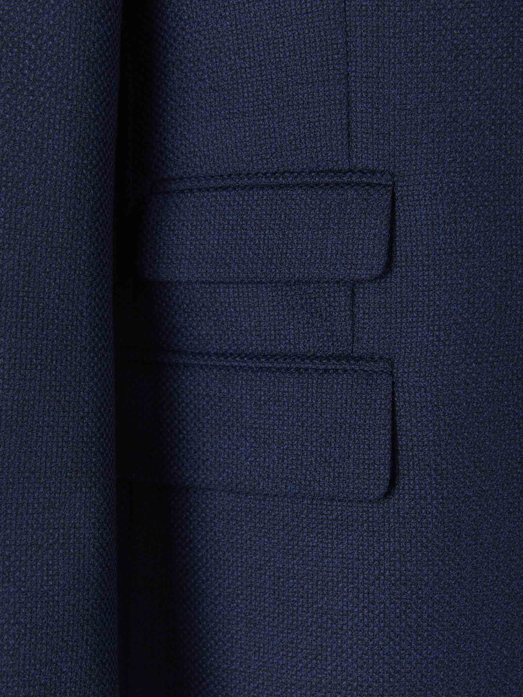Scabal Americana Texturizada Lana color Azul Noche sku 302-003256 01 - Foto 4