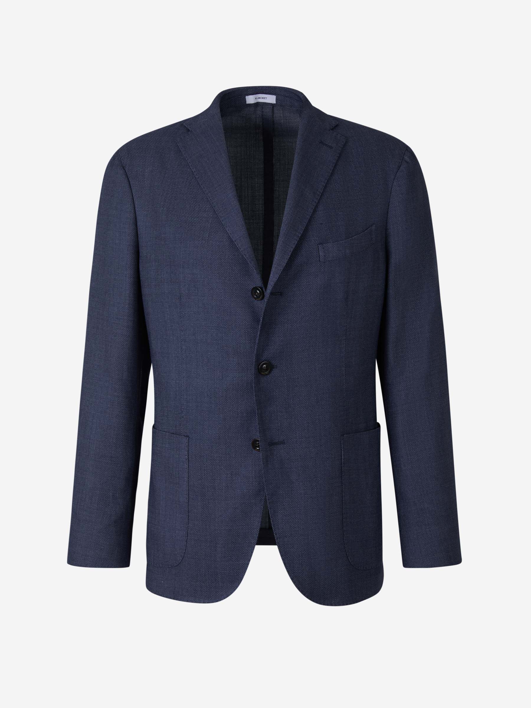 Boglioli Americana Texturizada Lana color Azul Cobalto sku 302-003284 01 - Foto 1