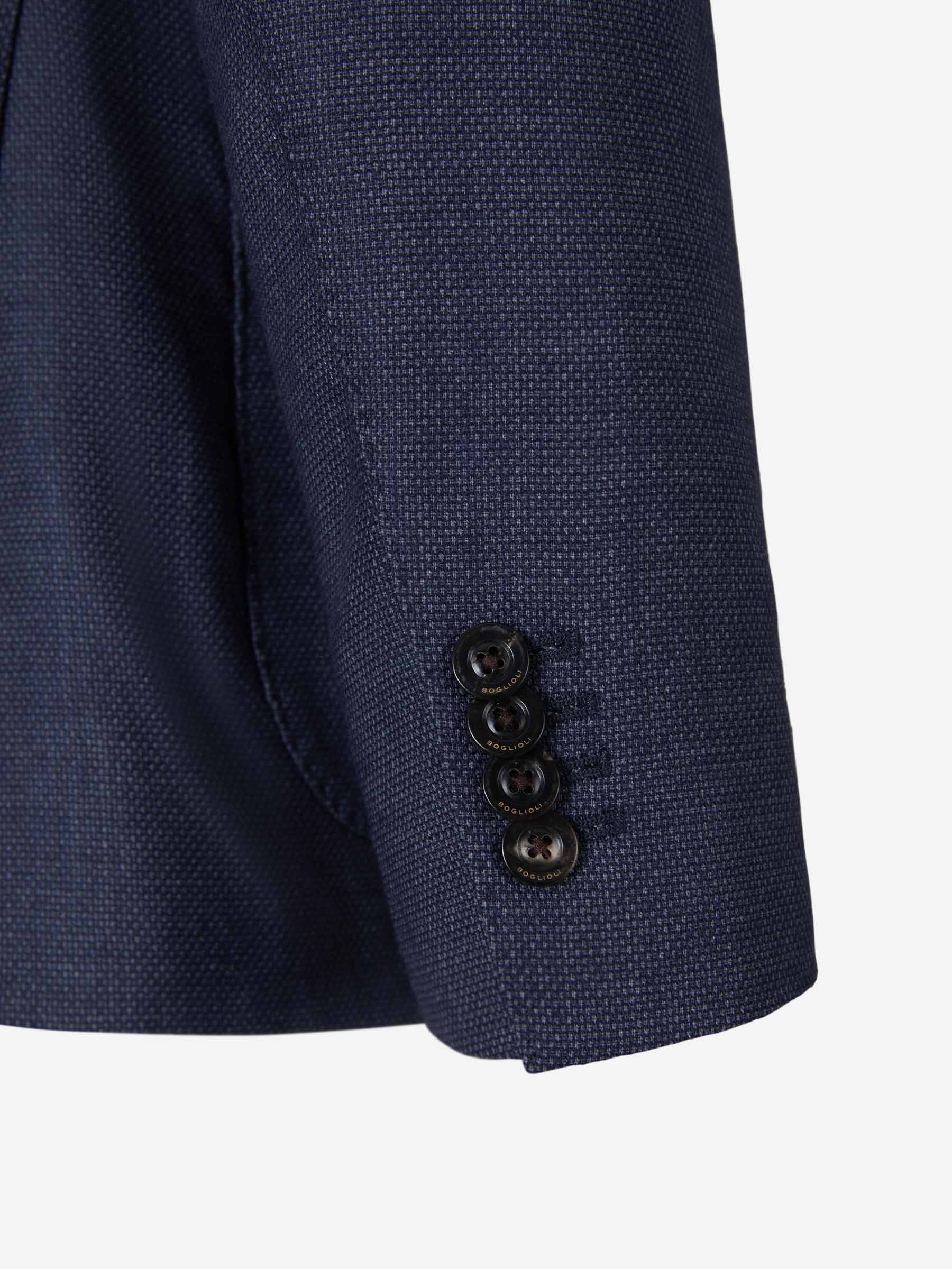 Boglioli Americana Texturizada Lana color Azul Cobalto sku 302-003284 01 - Foto 5