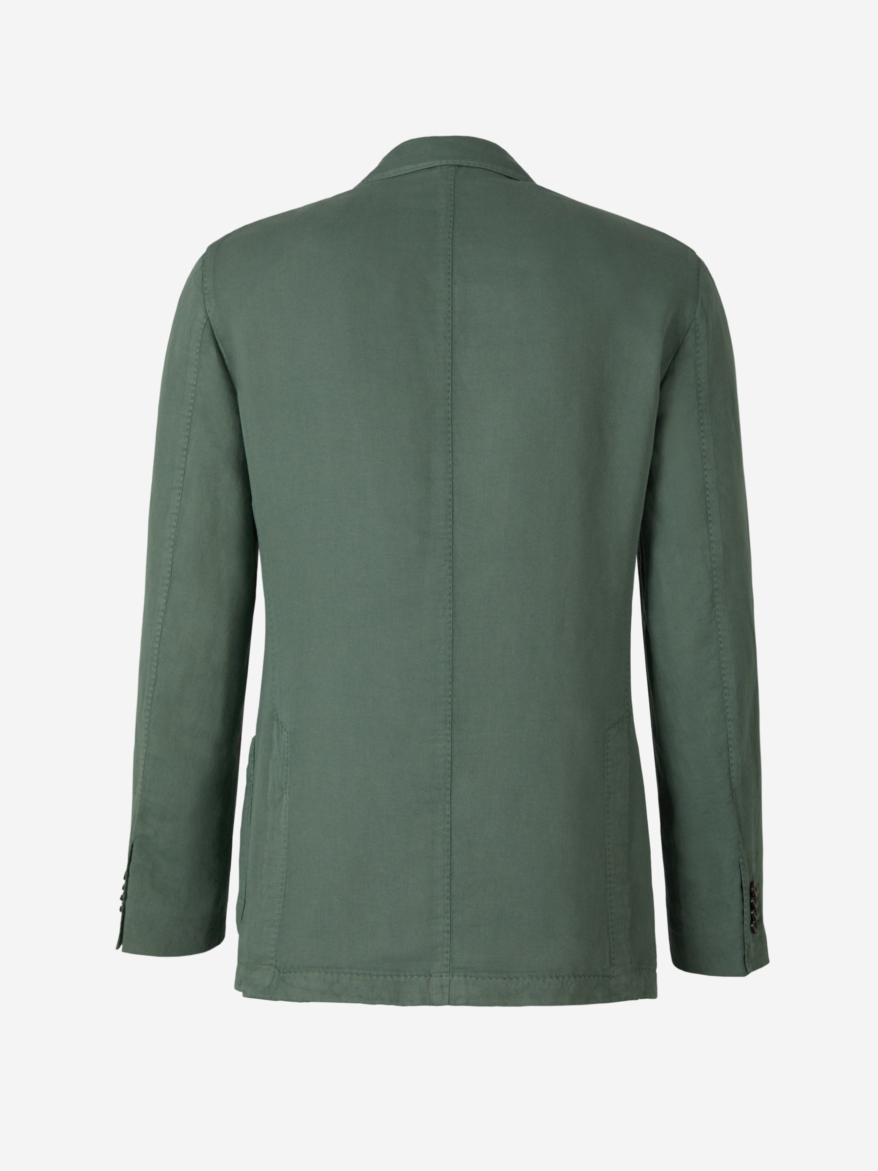 Boglioli Americana Algodón Y Lino color Verde Militar sku 302-003288 02 - Foto 2