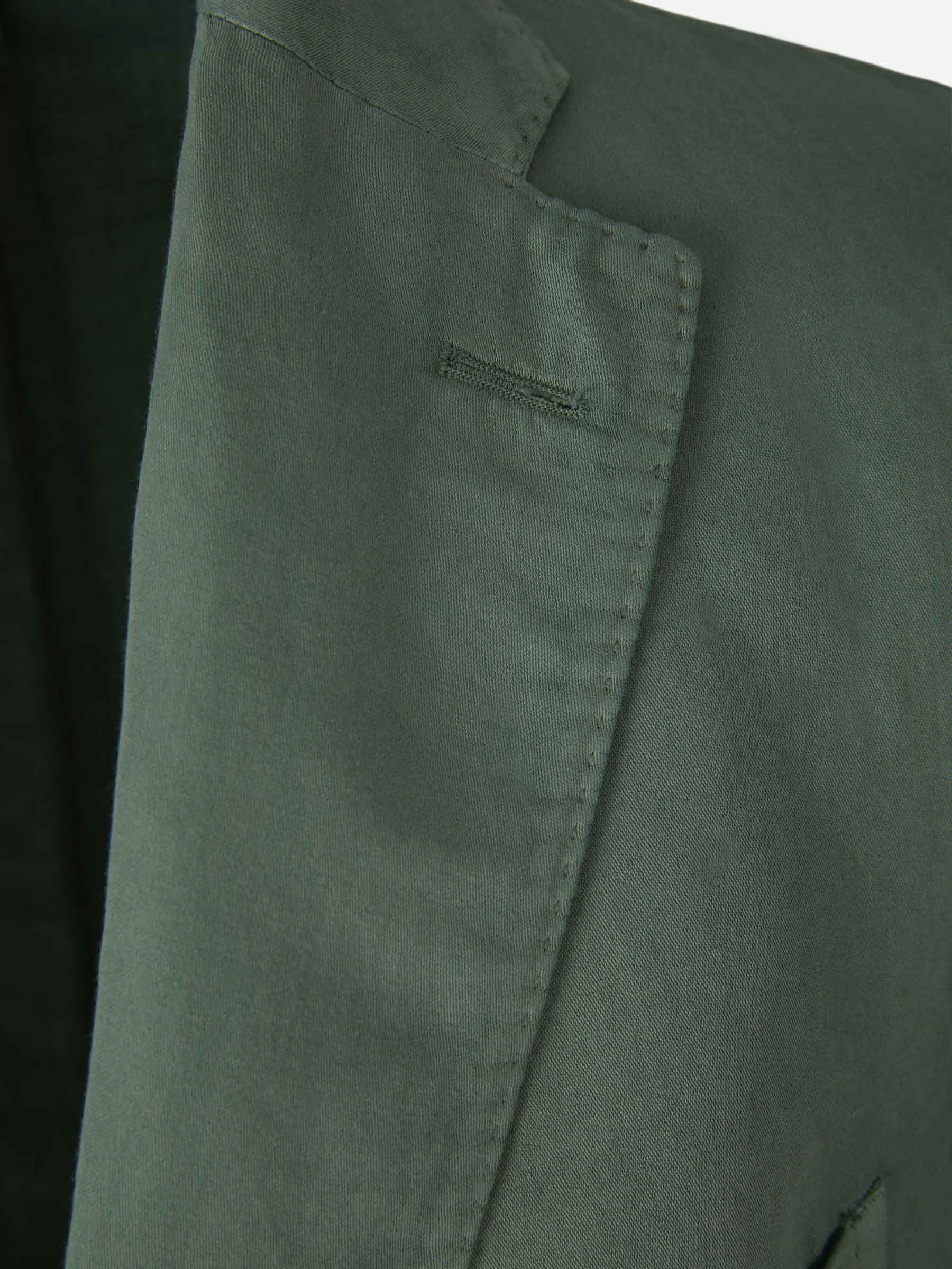 Boglioli Americana Algodón Y Lino color Verde Militar sku 302-003288 02 - Foto 3