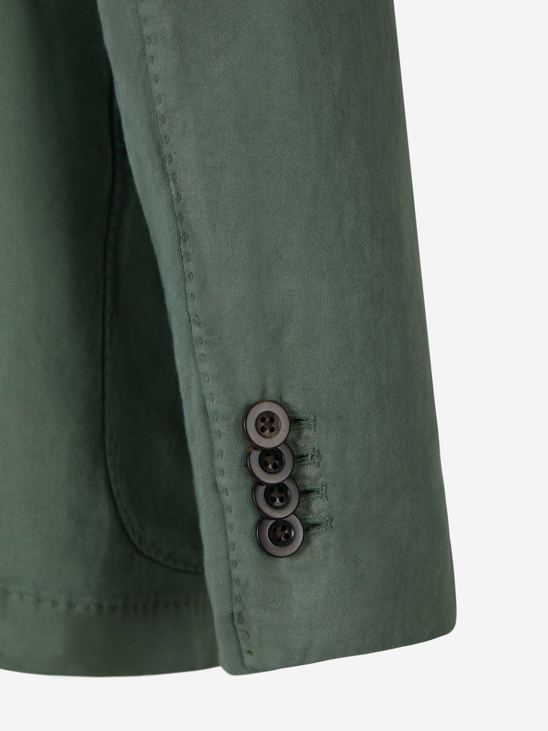 Boglioli Americana Algodón Y Lino color Verde Militar sku 302-003288 02 - Foto 4