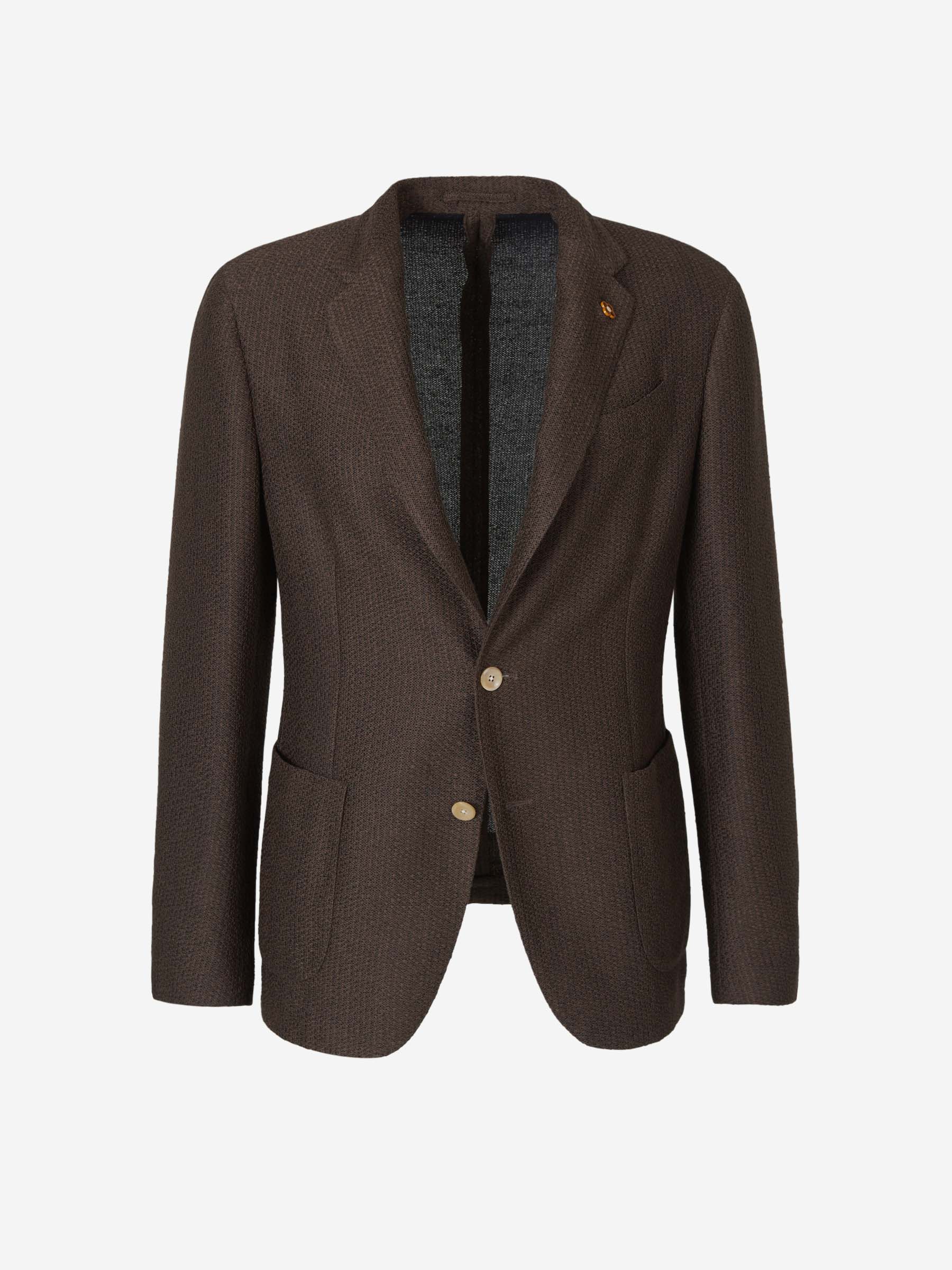 Lardini Americana Texturizada Algodón color Negro sku 302-003299 02 - Foto 1