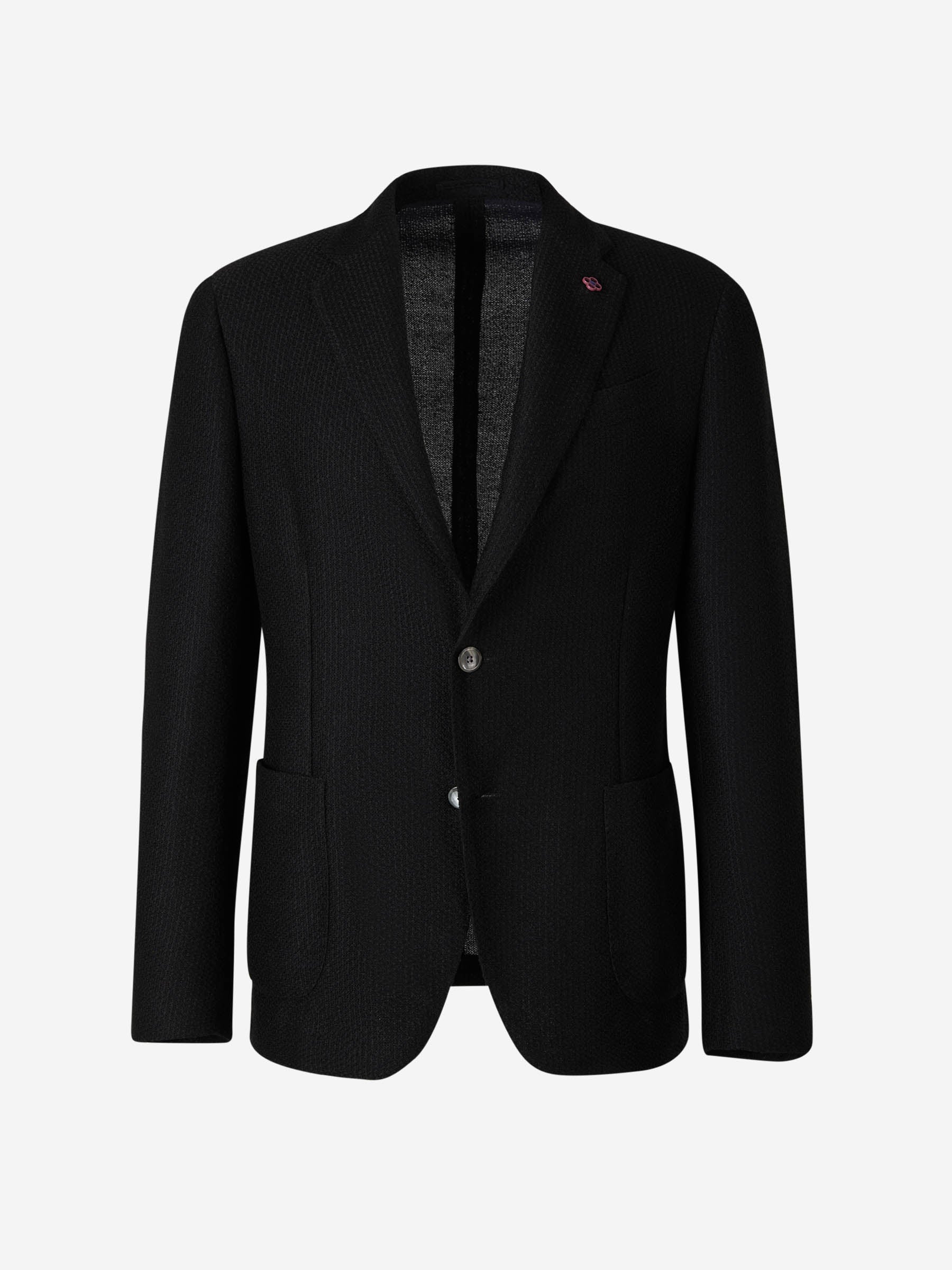 Lardini Americana Texturizada Algodón color Negro sku 302-003299 02 - Foto 5