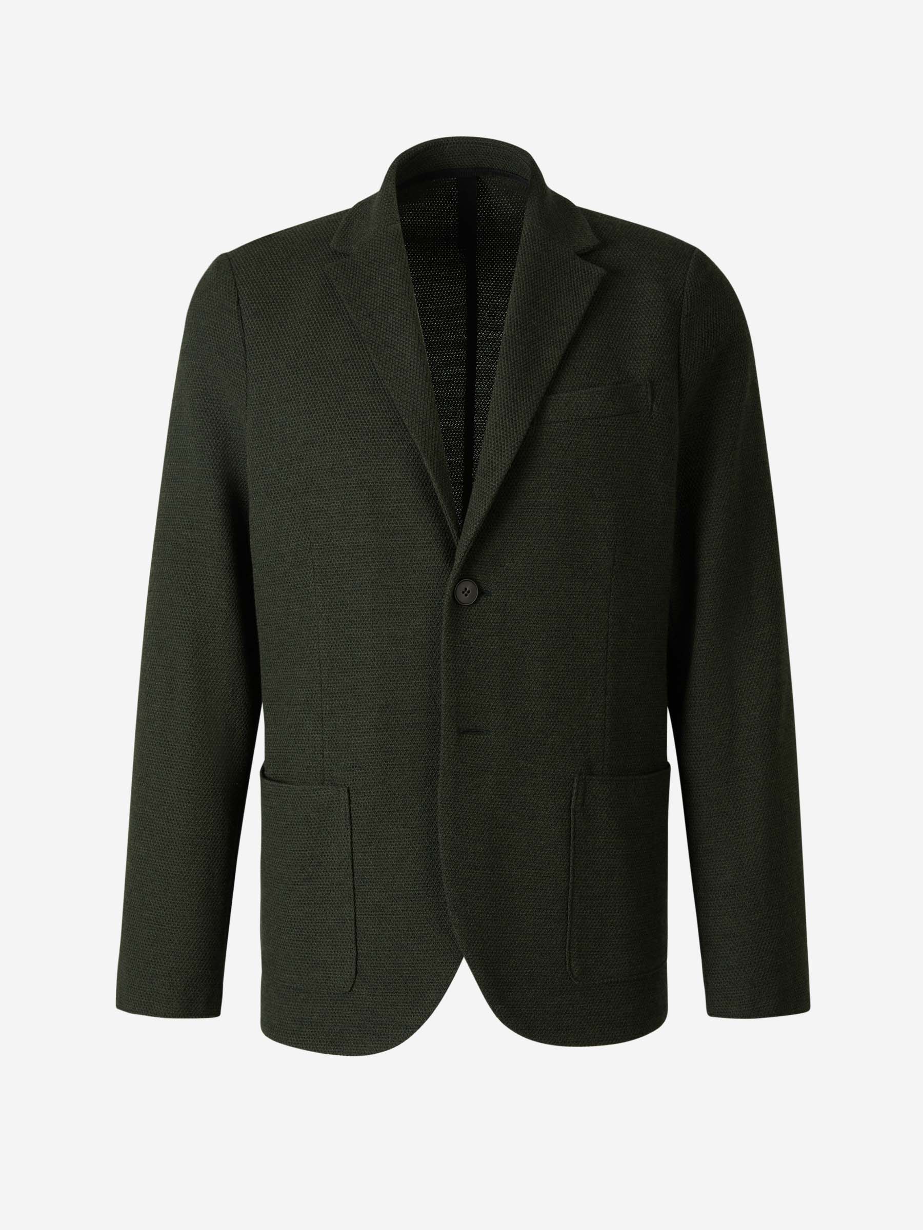 Harris Wharf Americana Lana Y Algodón color Verde Oscuro sku 302-003337 02 - Foto 1