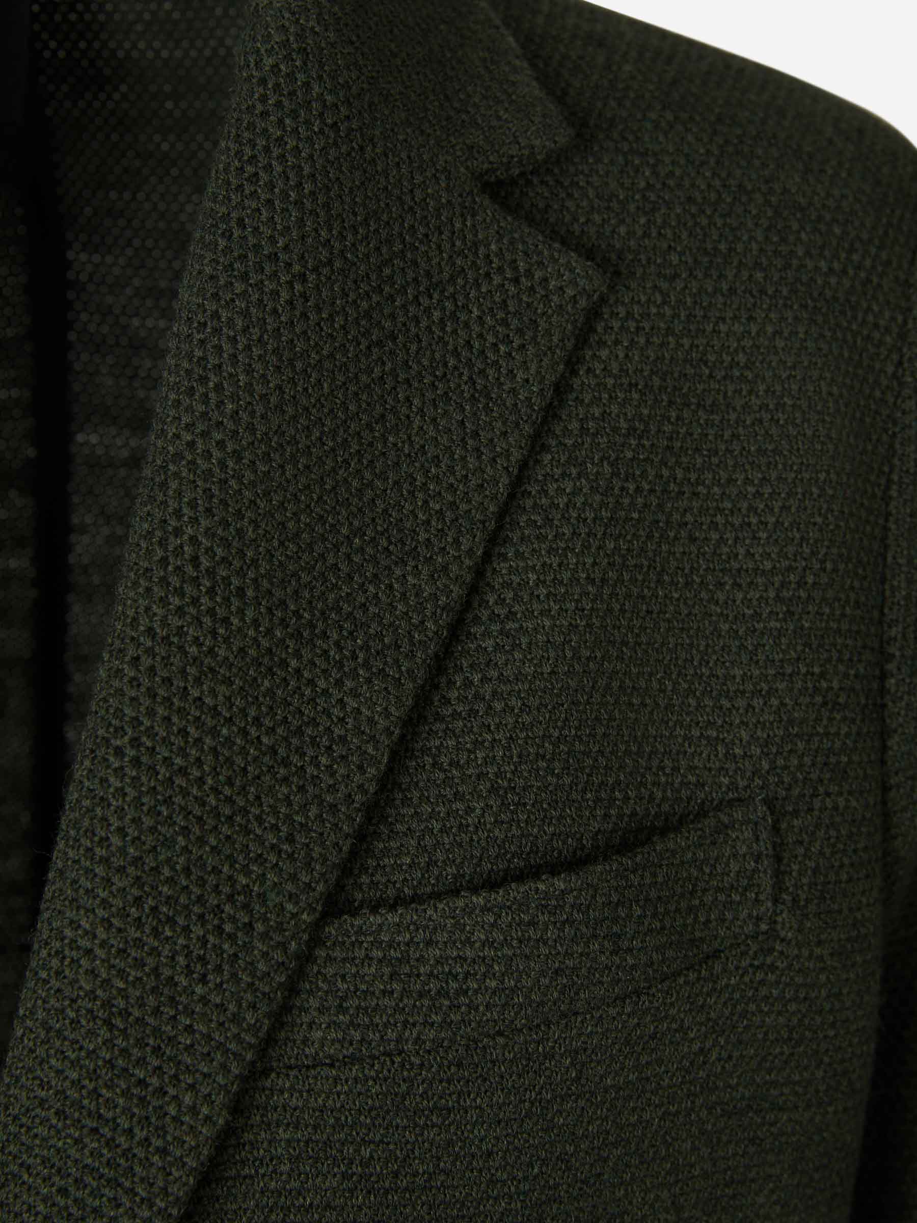 Harris Wharf Americana Lana Y Algodón color Verde Oscuro sku 302-003337 02 - Foto 3