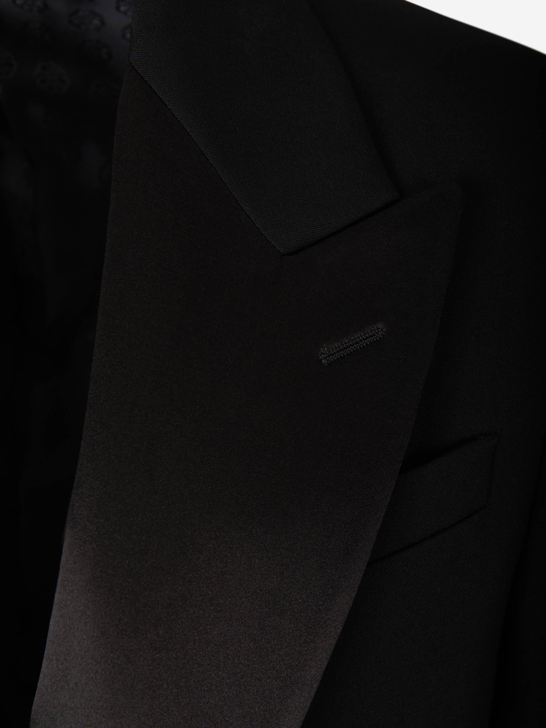 Alexander McQueen Americana Lana Y Seda color Negro sku 302-003354 01 - Foto 3