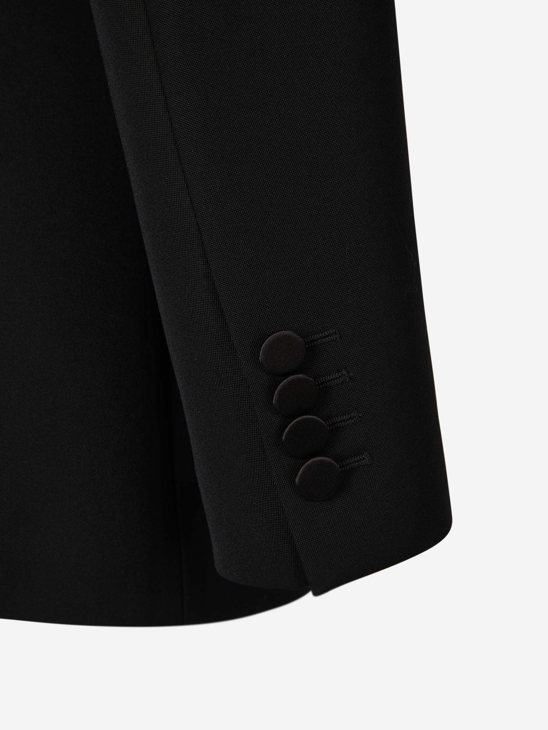 Alexander McQueen Americana Lana Y Seda color Negro sku 302-003354 01 - Foto 5