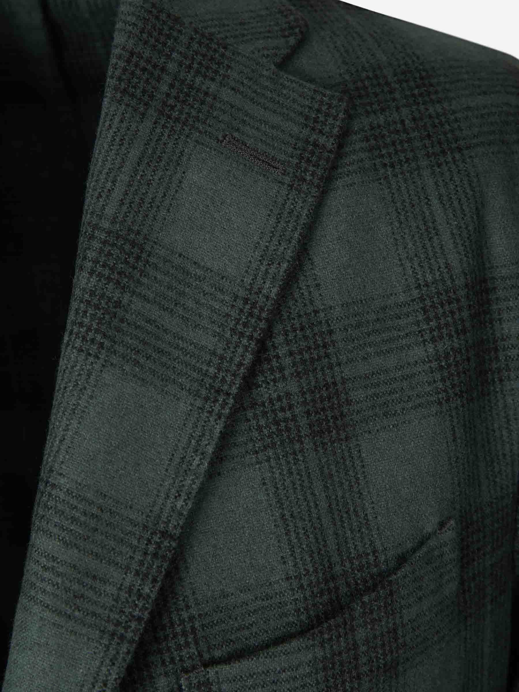 Boglioli Americana Motivo Cuadros color Verde Militar sku 302-003380 01 - Foto 2