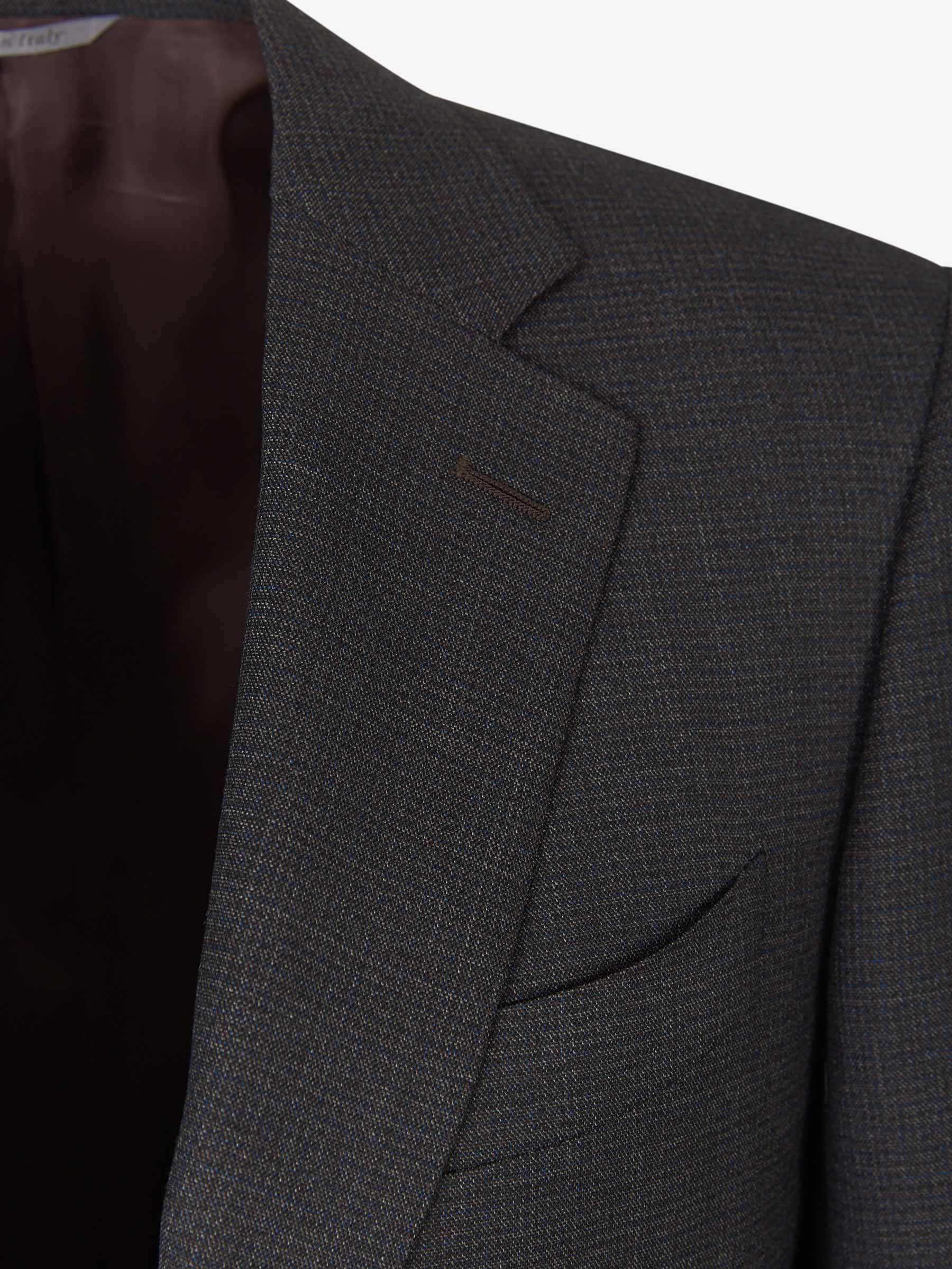 Canali Traje con microcuadro color Marrón Oscuro sku 312-002564 01 - Foto 3