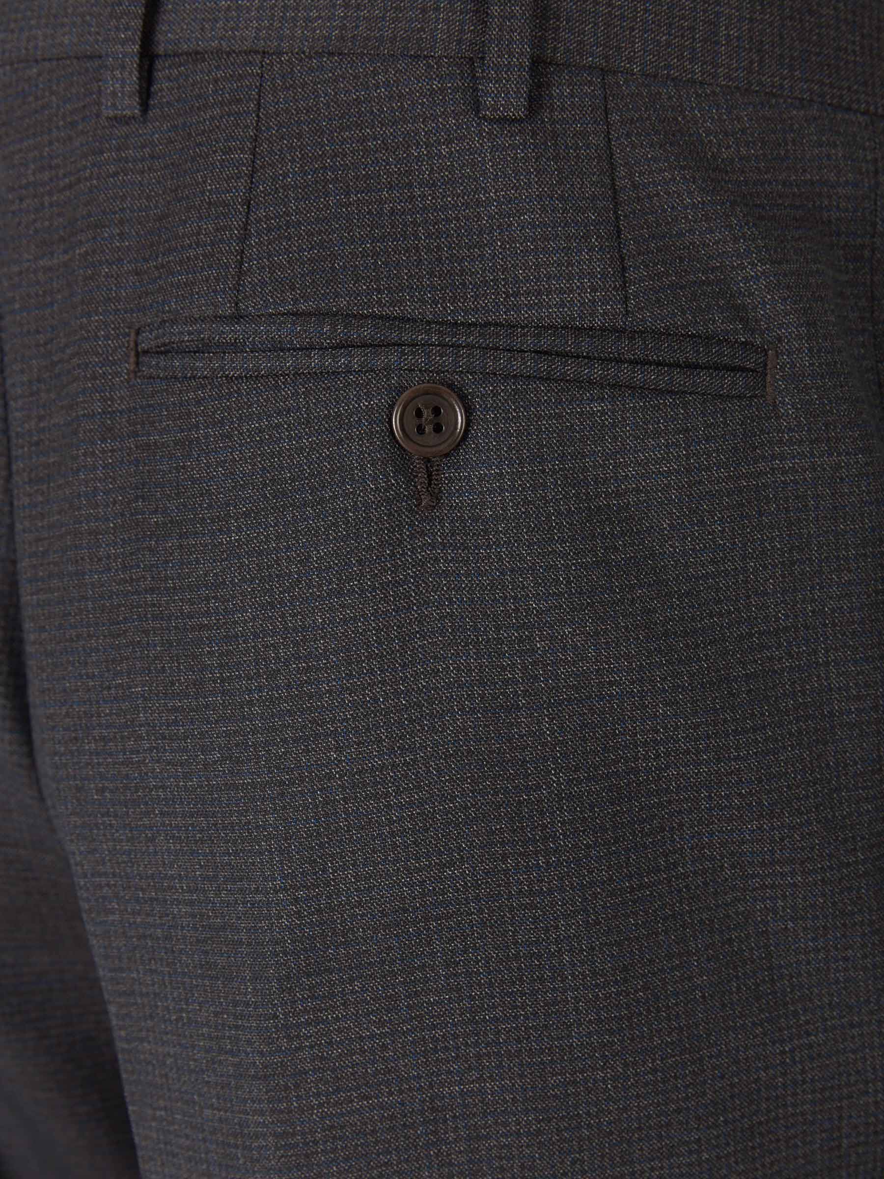 Canali Traje con microcuadro color Marrón Oscuro sku 312-002564 01 - Foto 9