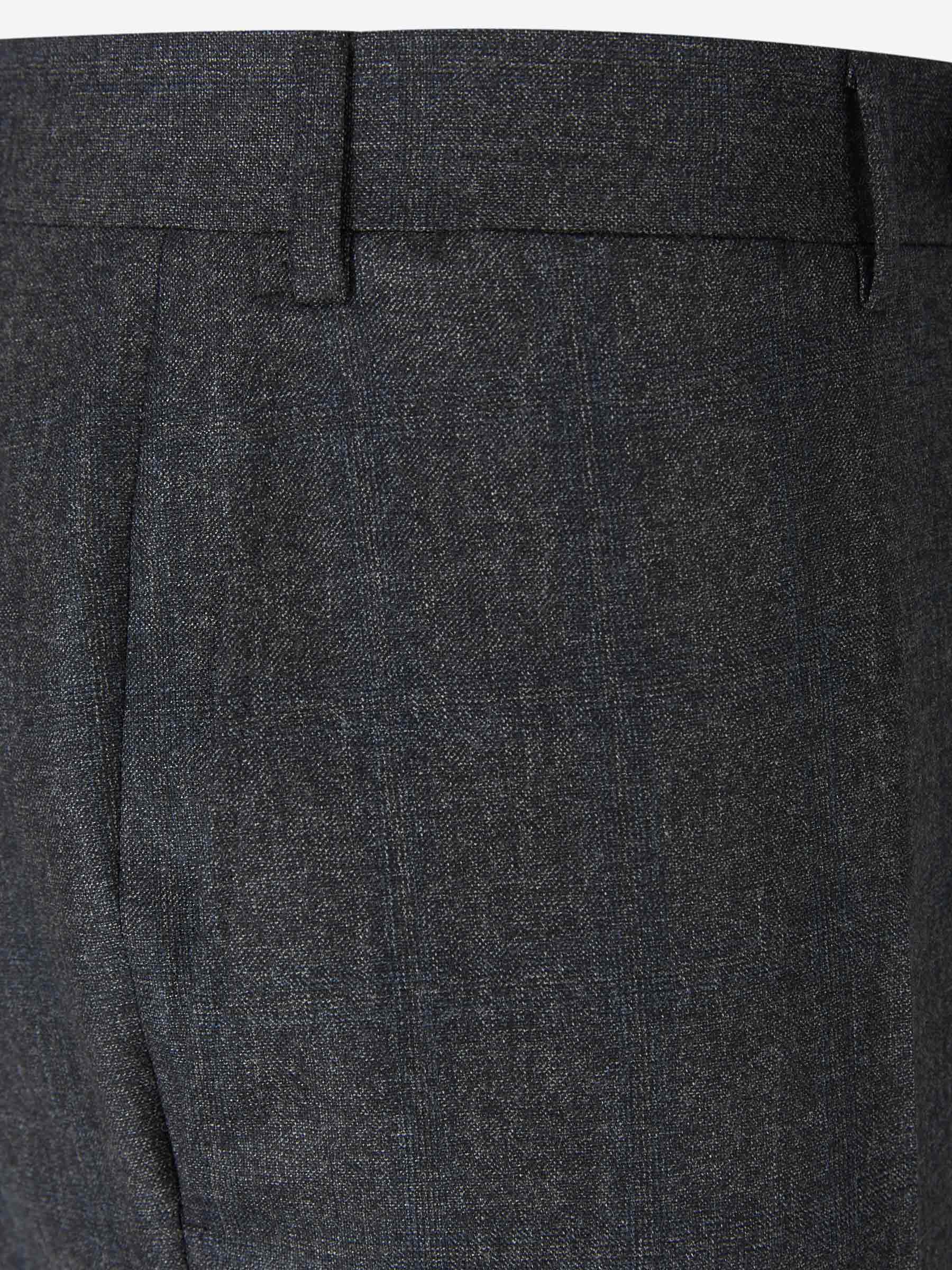 Canali Traje con motivo de micro-punto y cuadros color Gris Oscuro sku 312-002567 01 - Foto 8