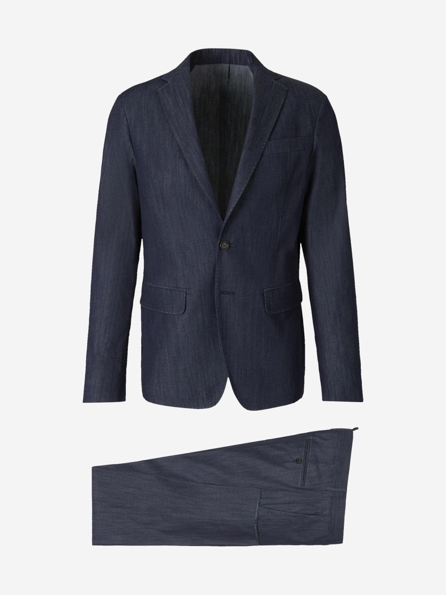 Outlet online Dsquared2 Hombre Traje Manchester Denim color Azul Cobalto sku 312-002602 01 - Foto 9