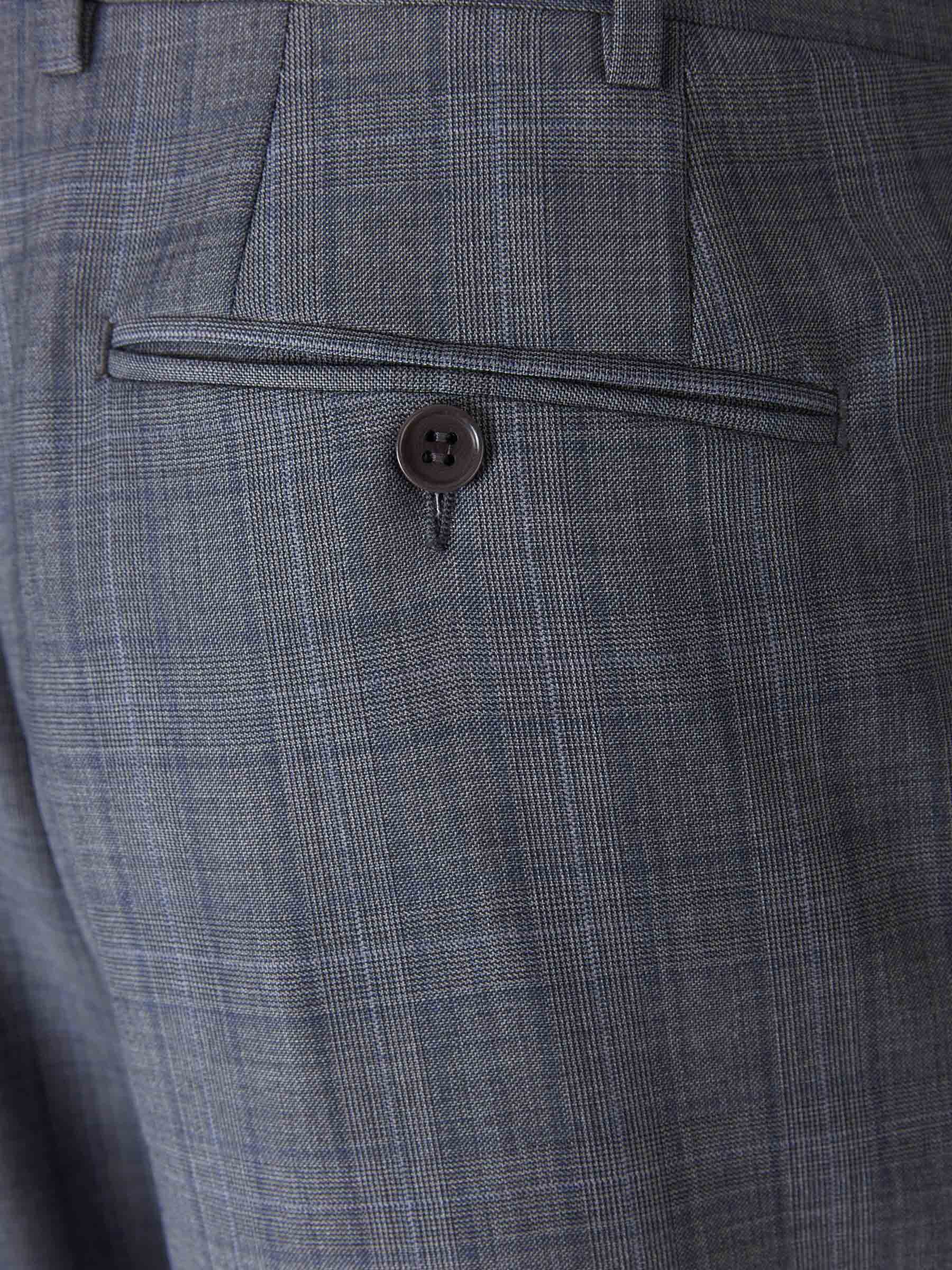 Outlet online Canali Hombre Traje Cuadros Lana color Gris Carbón sku 312-002650 01 - Foto 9