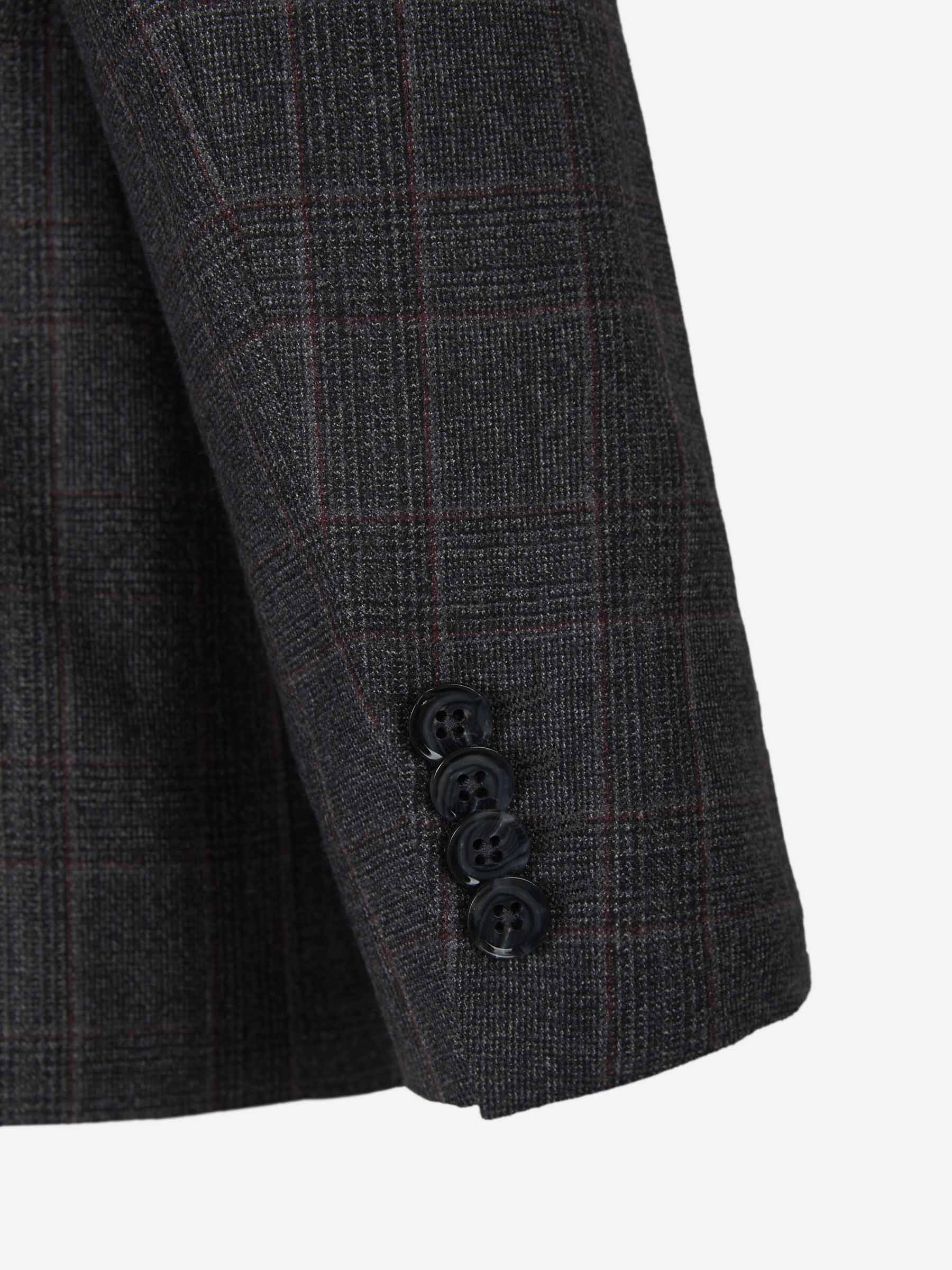 Scabal Traje Soho Motivo Cuadros color Gris Carbón sku 312-002696 01 - Foto 5