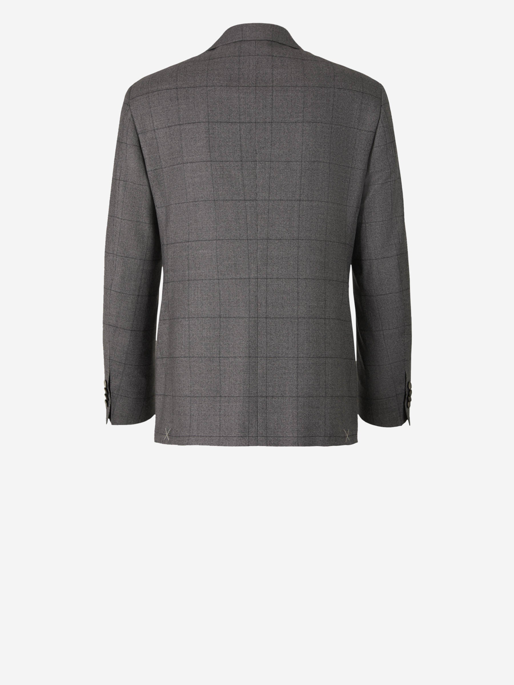 Outlet online Canali Hombre Traje Motivo Cuadro color Gris Piedra sku 312-002711 01 - Foto 2