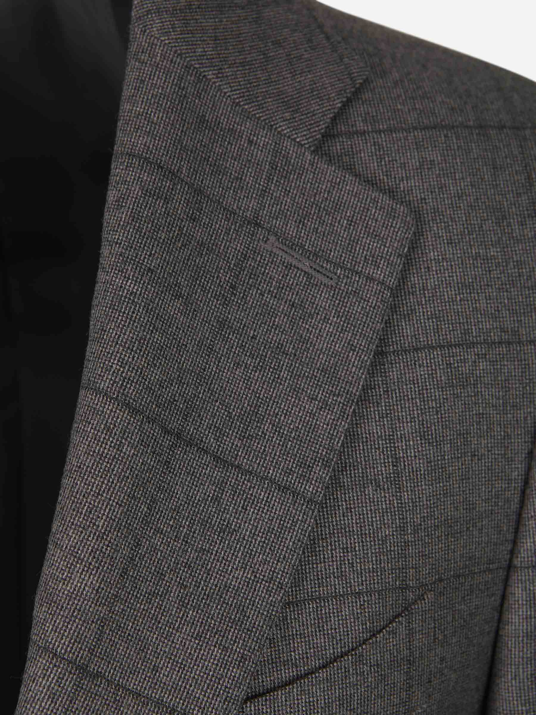 Outlet online Canali Hombre Traje Motivo Cuadro color Gris Piedra sku 312-002711 01 - Foto 5