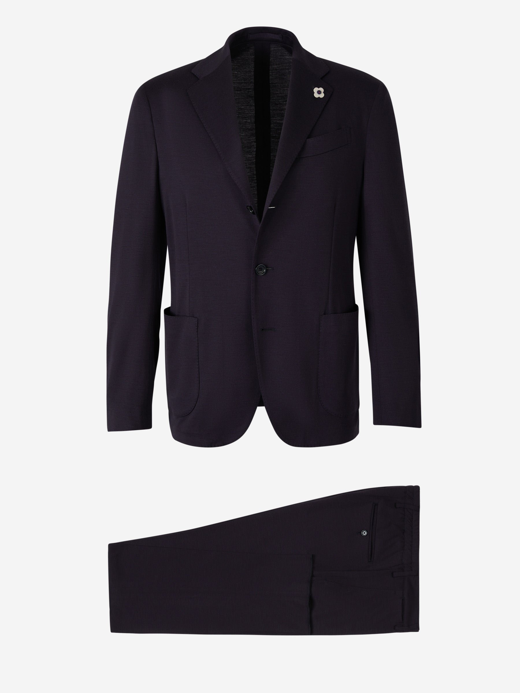Outlet online Lardini Hombre Traje Fil A Fil color Azul Marino sku 312-002721 01 - Foto 1