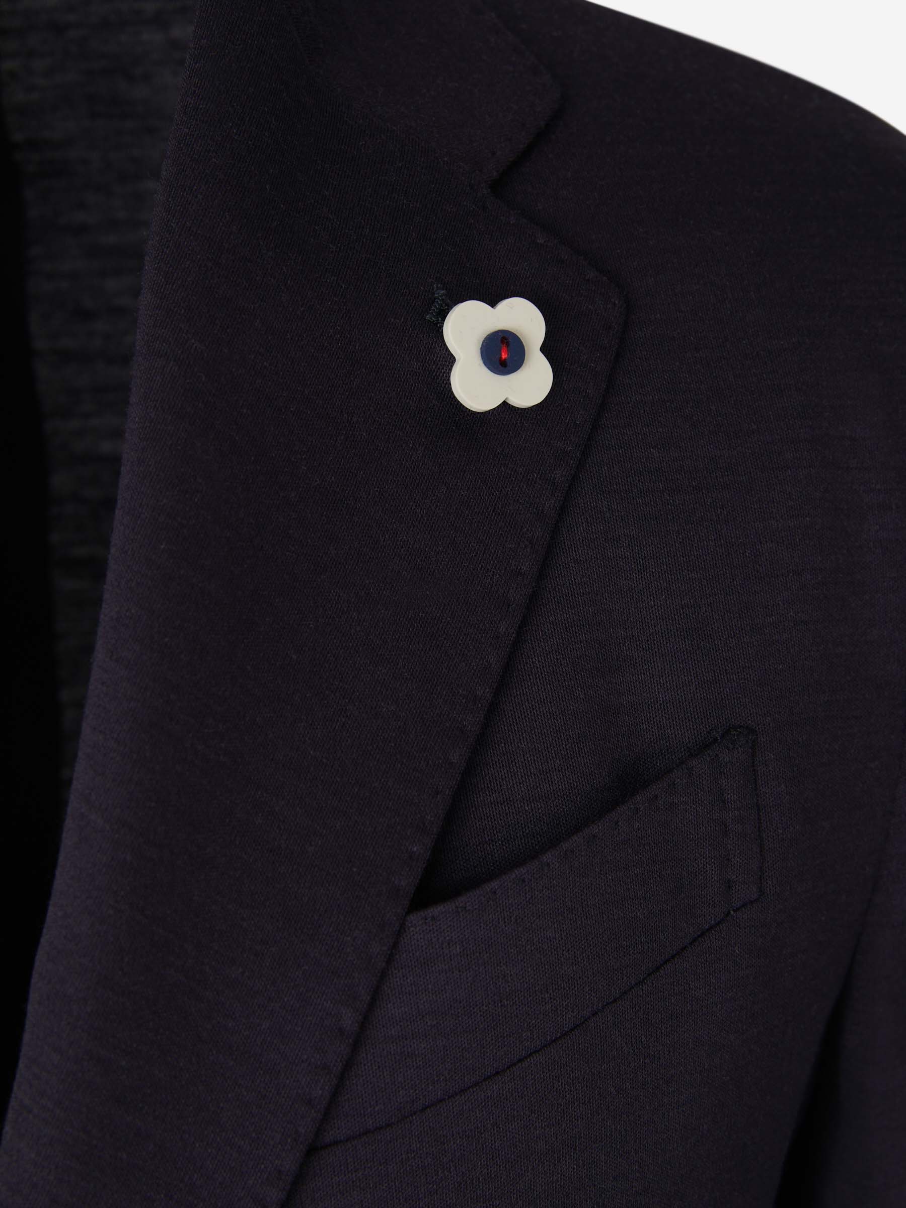 Outlet online Lardini Hombre Traje Fil A Fil color Azul Marino sku 312-002721 01 - Foto 3