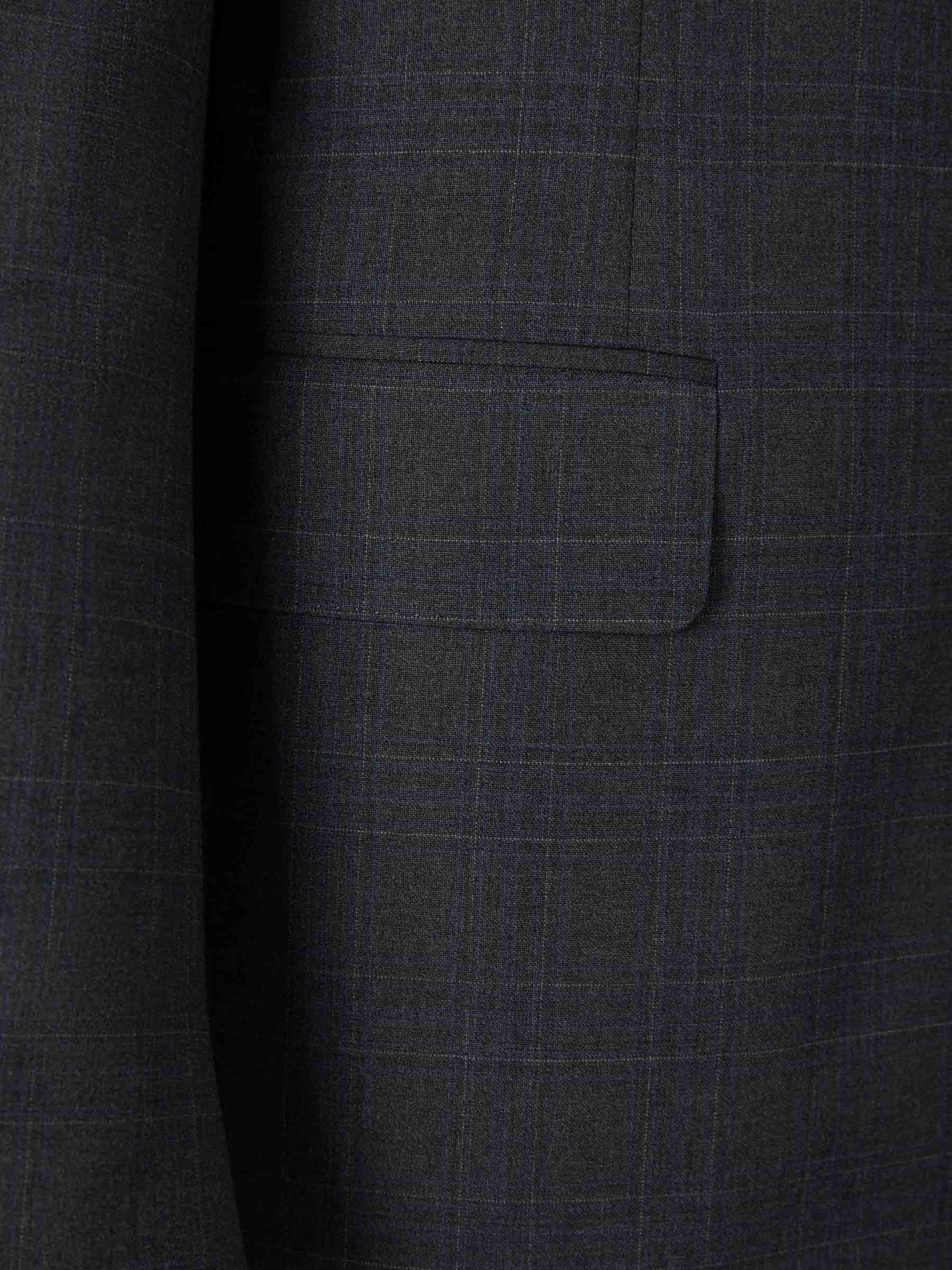 Canali Traje Motivo Cuadros color Gris Oscuro sku 312-002740 01 - Foto 3