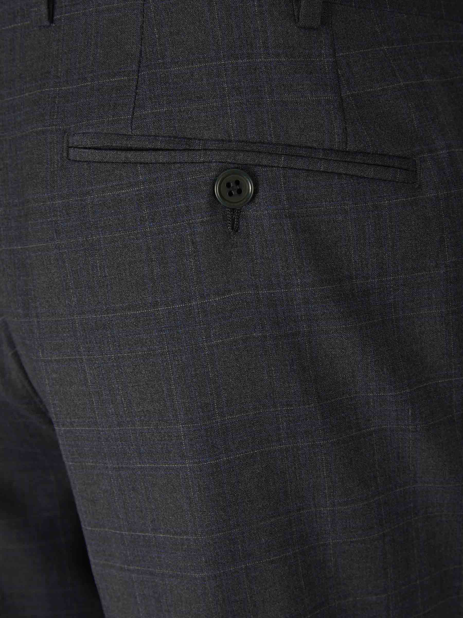Canali Traje Motivo Cuadros color Gris Oscuro sku 312-002740 01 - Foto 8