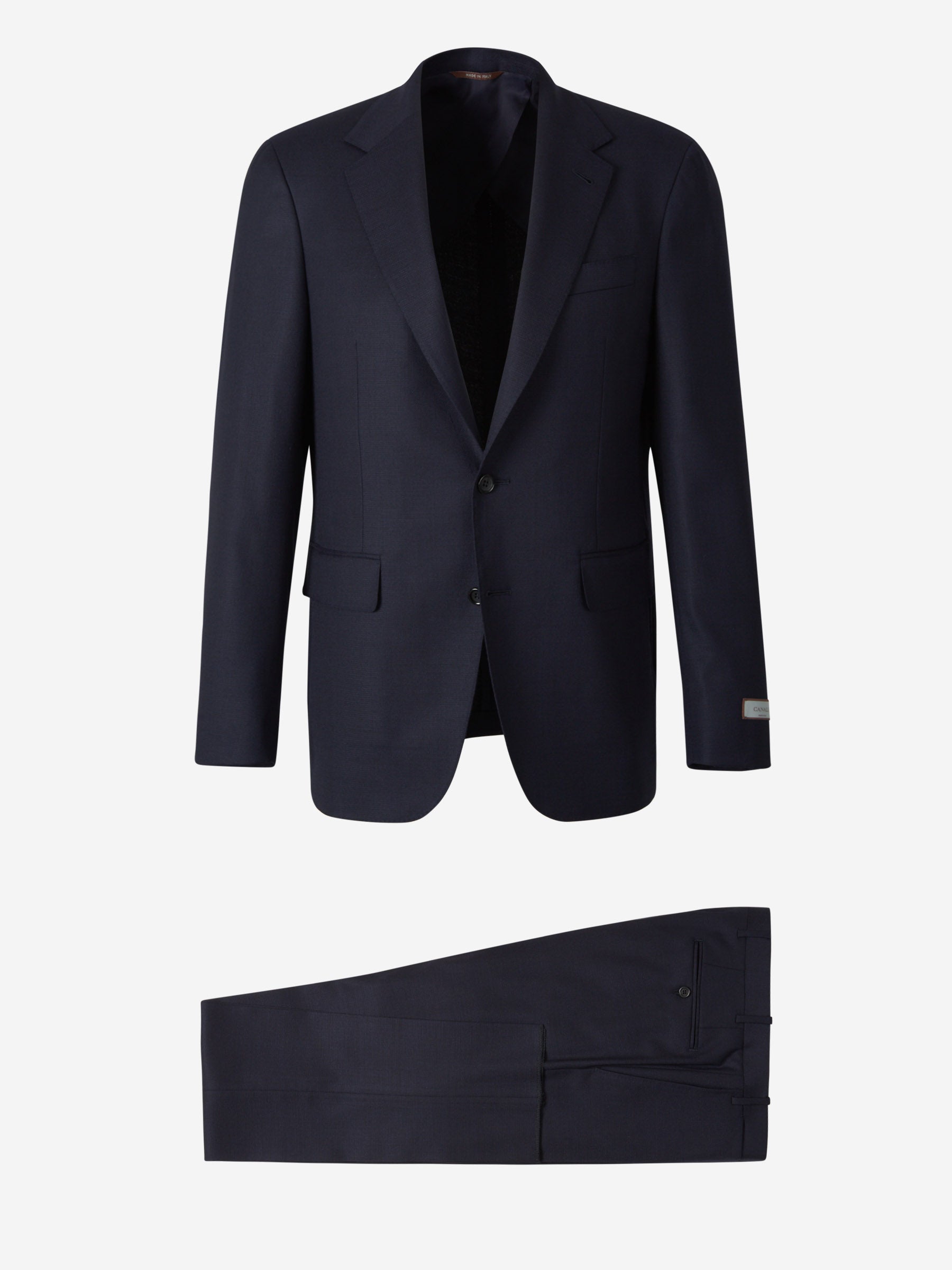 Outlet online Canali Hombre Traje Liso Lana color Azul Noche sku 312-002759 01 - Foto 1