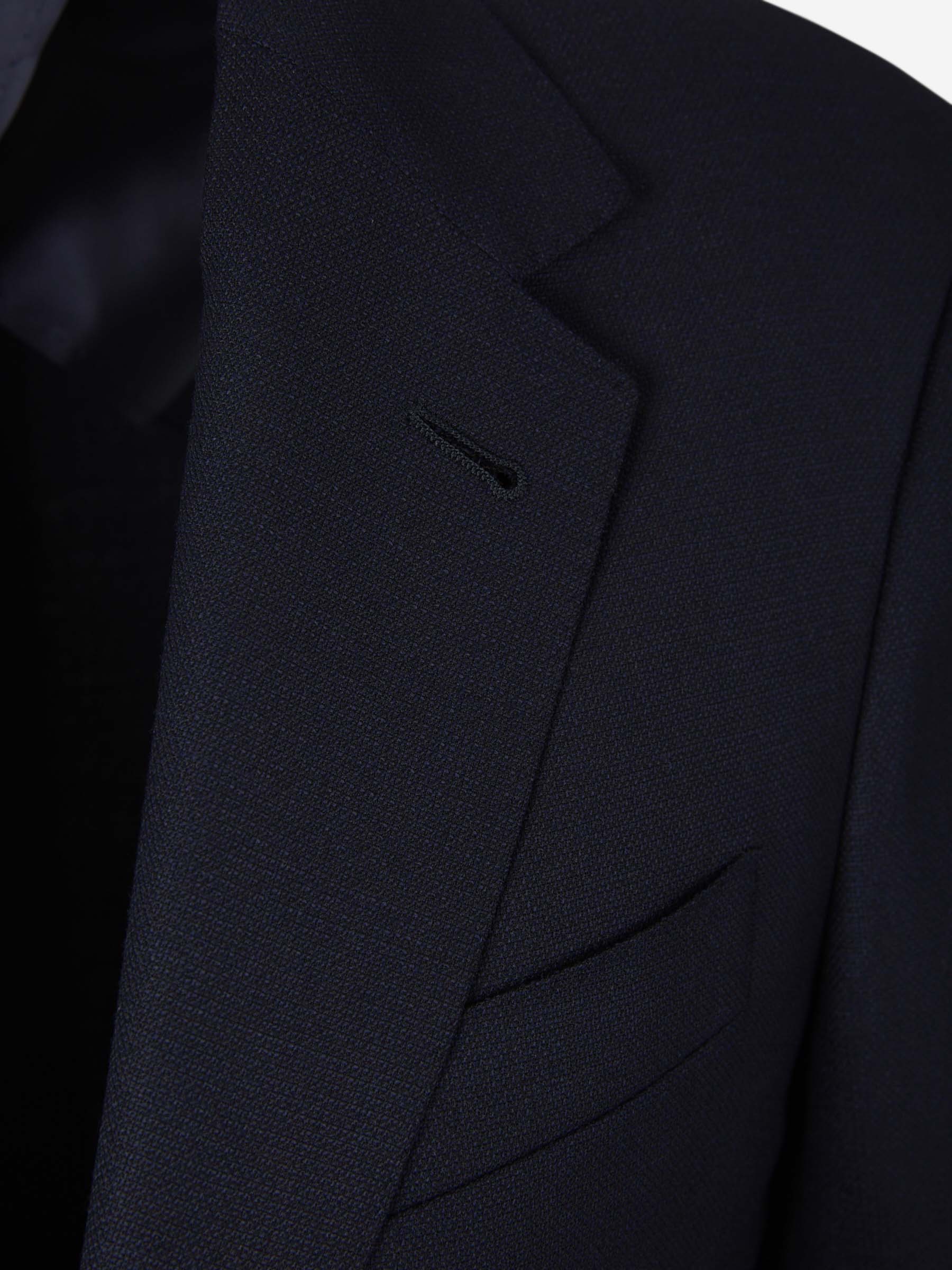 Outlet online Canali Hombre Traje Liso Lana color Azul Noche sku 312-002759 01 - Foto 3
