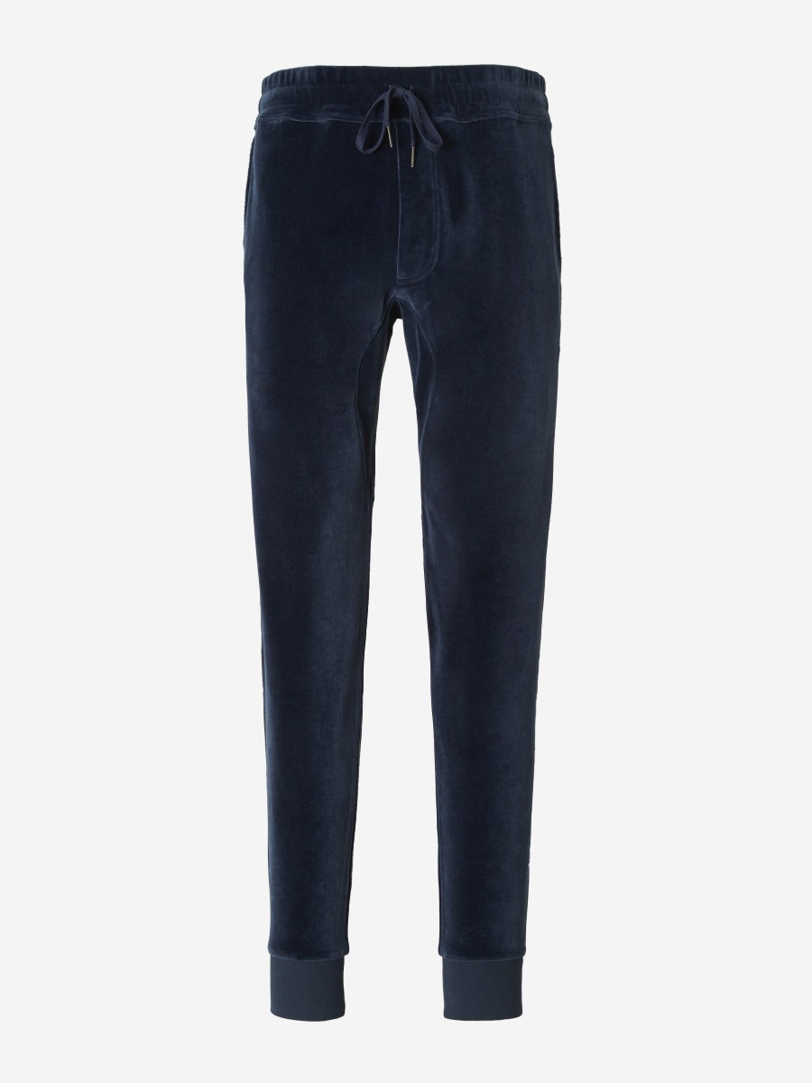 Outlet online Tom Ford Hombre Joggers Aterciopelados color Azul Cobalto sku 321-000330 01 - Foto 1