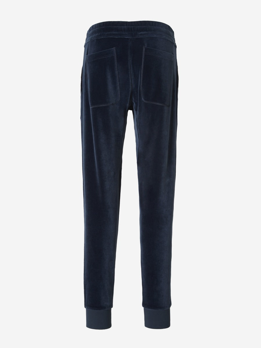 Outlet online Tom Ford Hombre Joggers Aterciopelados color Azul Cobalto sku 321-000330 01 - Foto 2