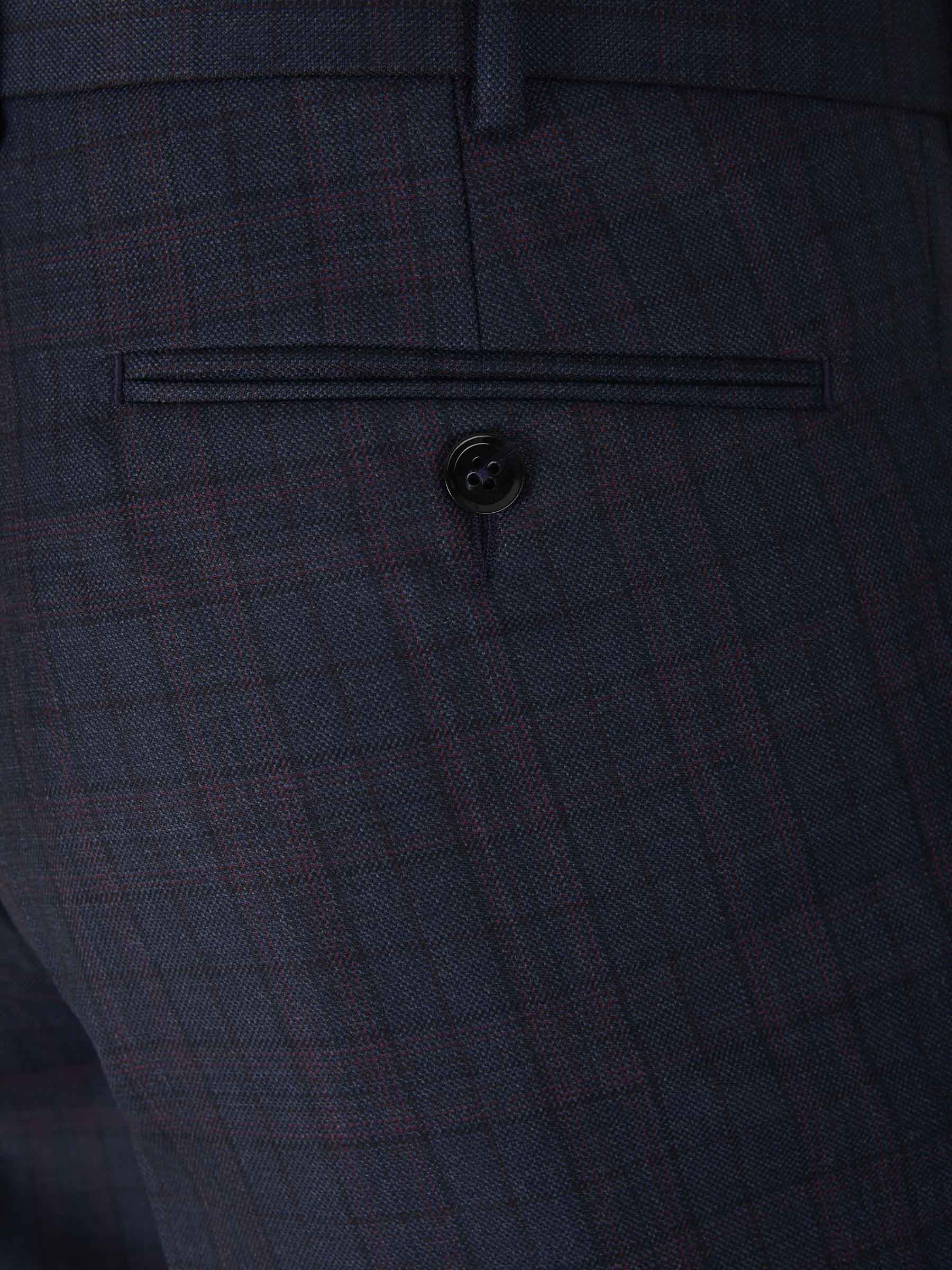 Outlet online Scabal Hombre Pantalones Vestir Lana color Azul Noche sku 321-000339 01 - Foto 4
