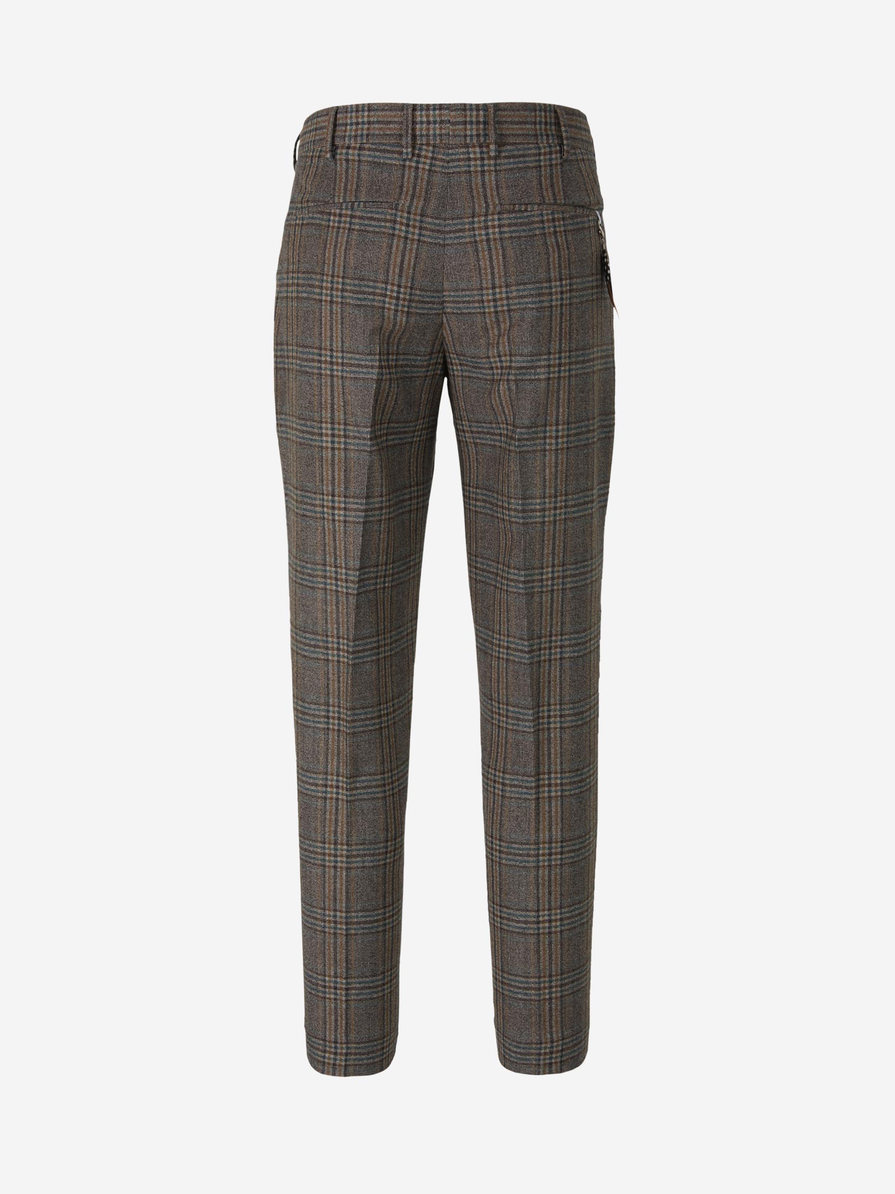 PT Torino Pantalones Cuadros Lana color Topo sku 322-000401 02 - Foto 2