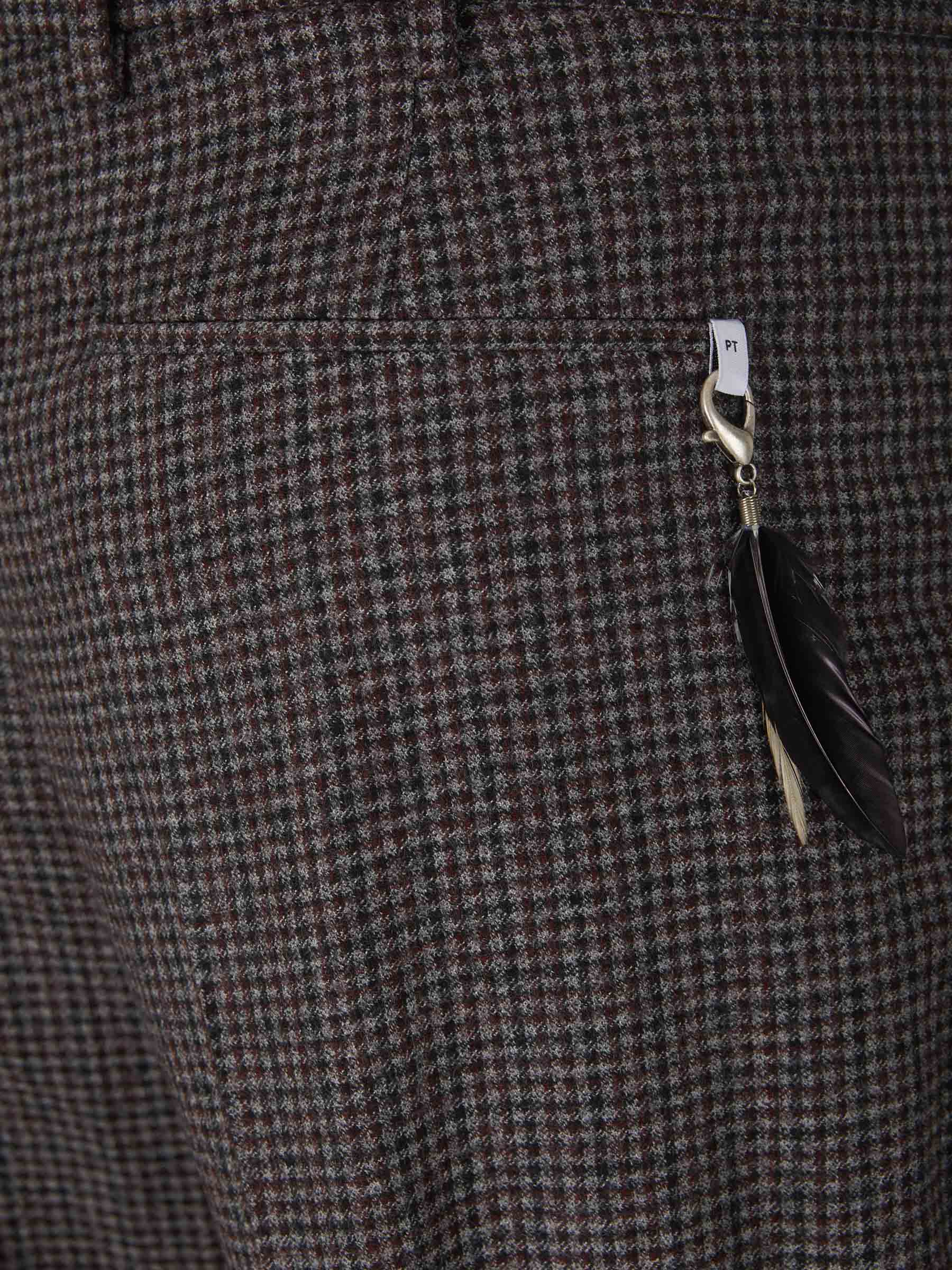 PT Torino Pantalones Cuadros Lana color Topo sku 322-000401 02 - Foto 9