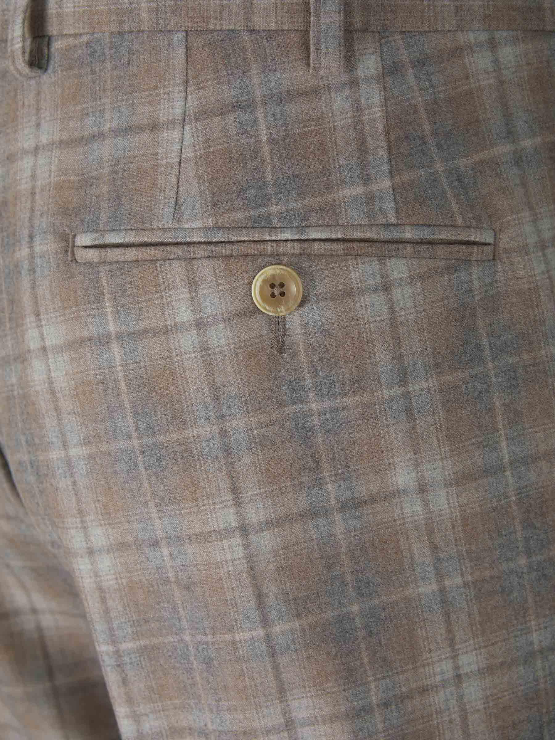 Outlet online Marco Pescarolo Hombre Pantalones Formales Cuadros color Gris Claro sku 322-000403 01 - Foto 4