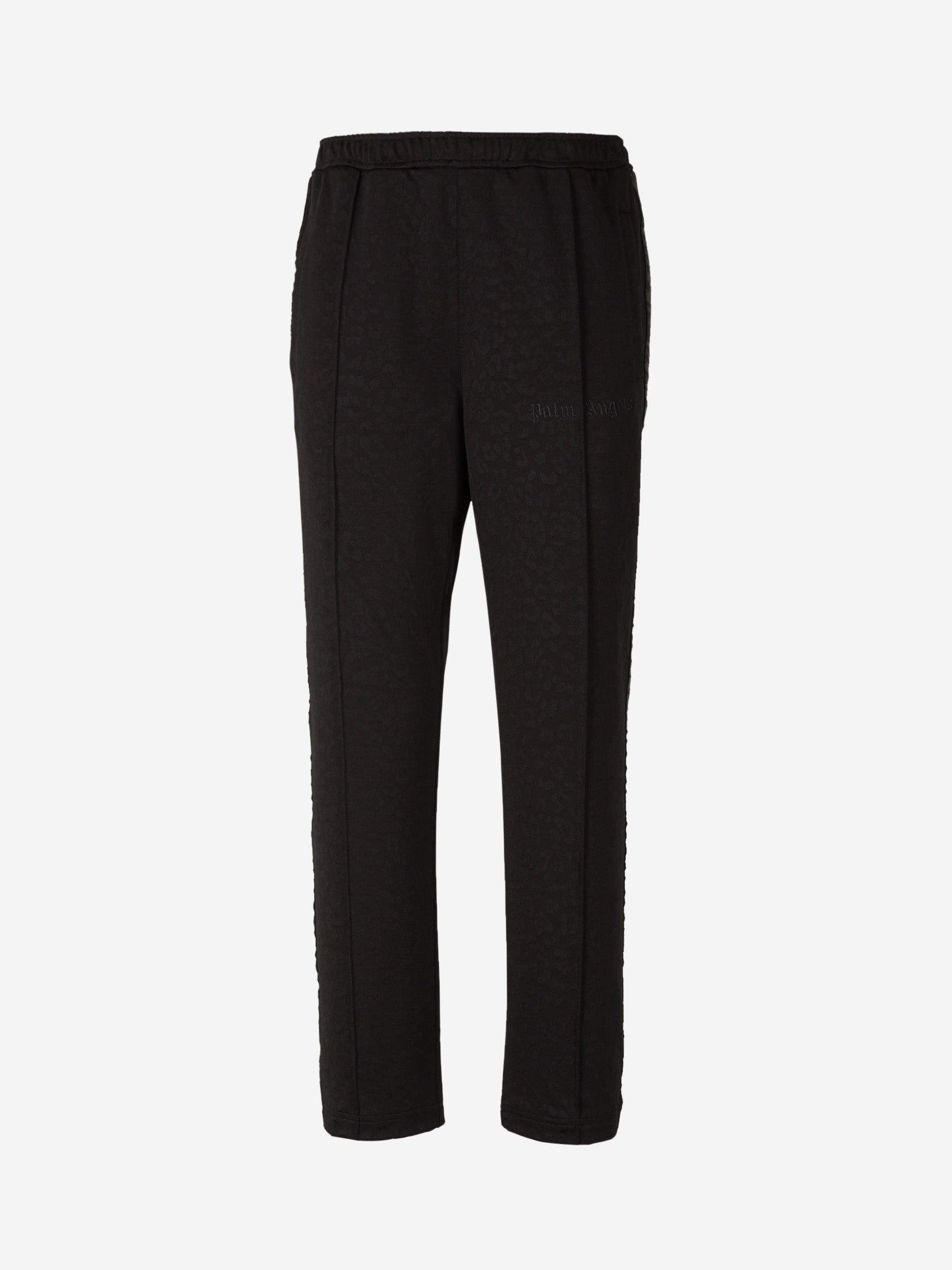 Outlet online Palm Angels Hombre Joggers Motivo Leopardo Tonal color Negro sku 322-000411 01 - Foto 1