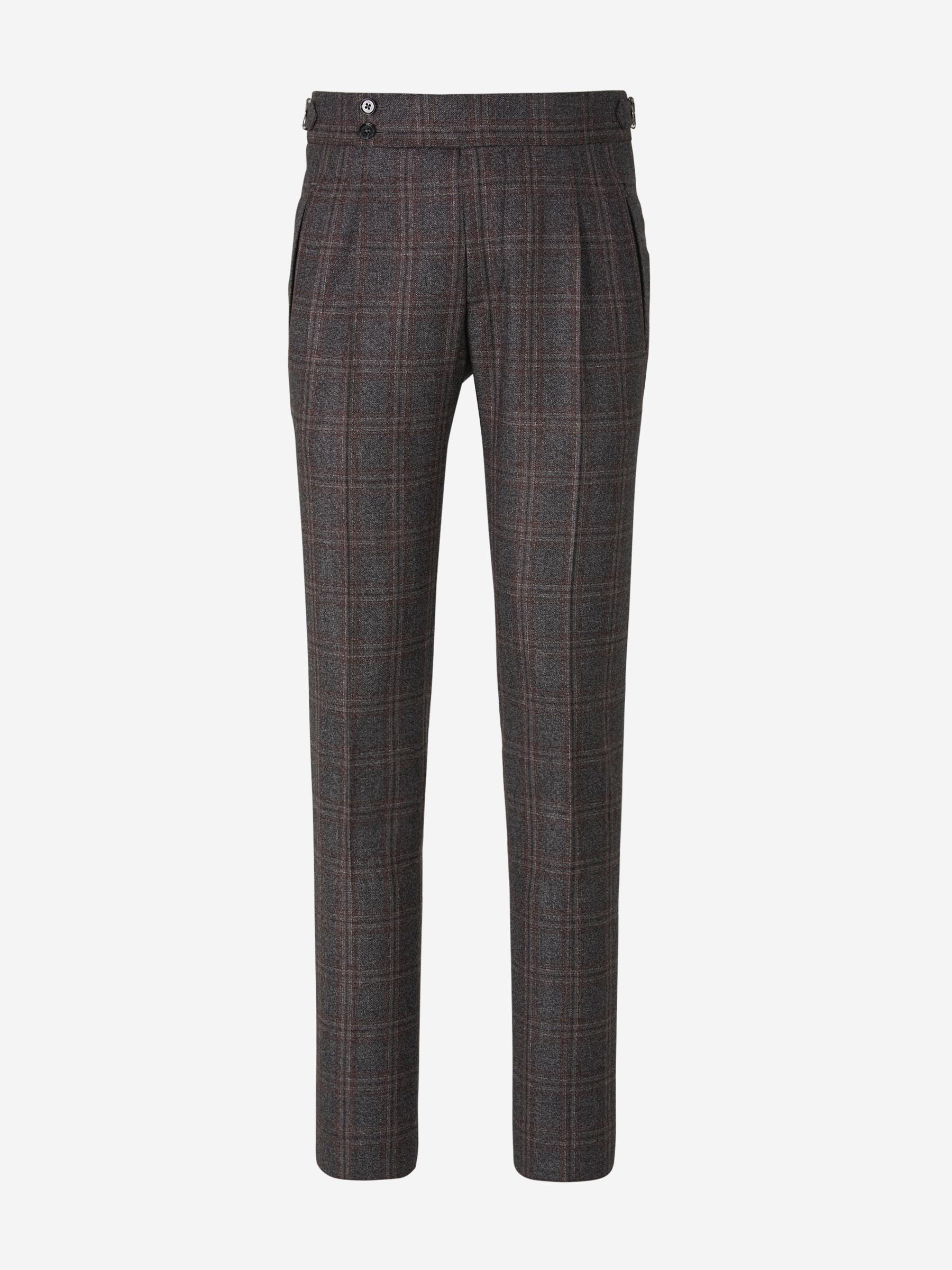 Outlet online Scabal Hombre Pantalones Vestir Lana color Gris Piedra sku 322-000415 01 - Foto 1