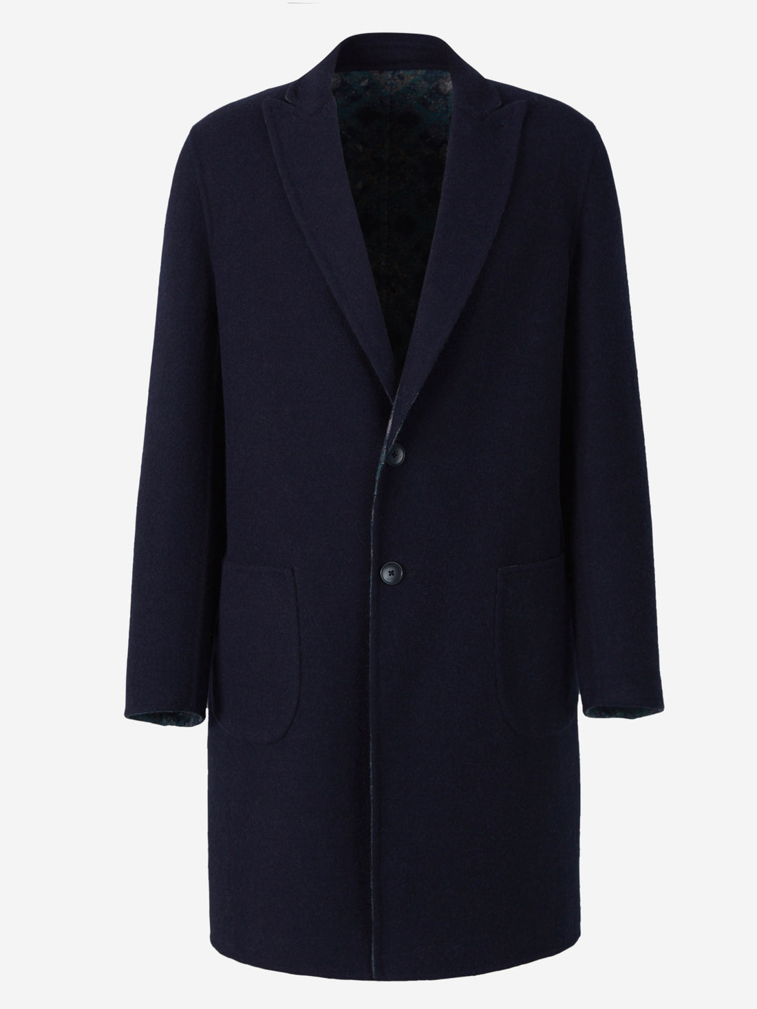 Etro Abrigo Reversible Lana color Azul Noche sku 341-000475 01 - Foto 1